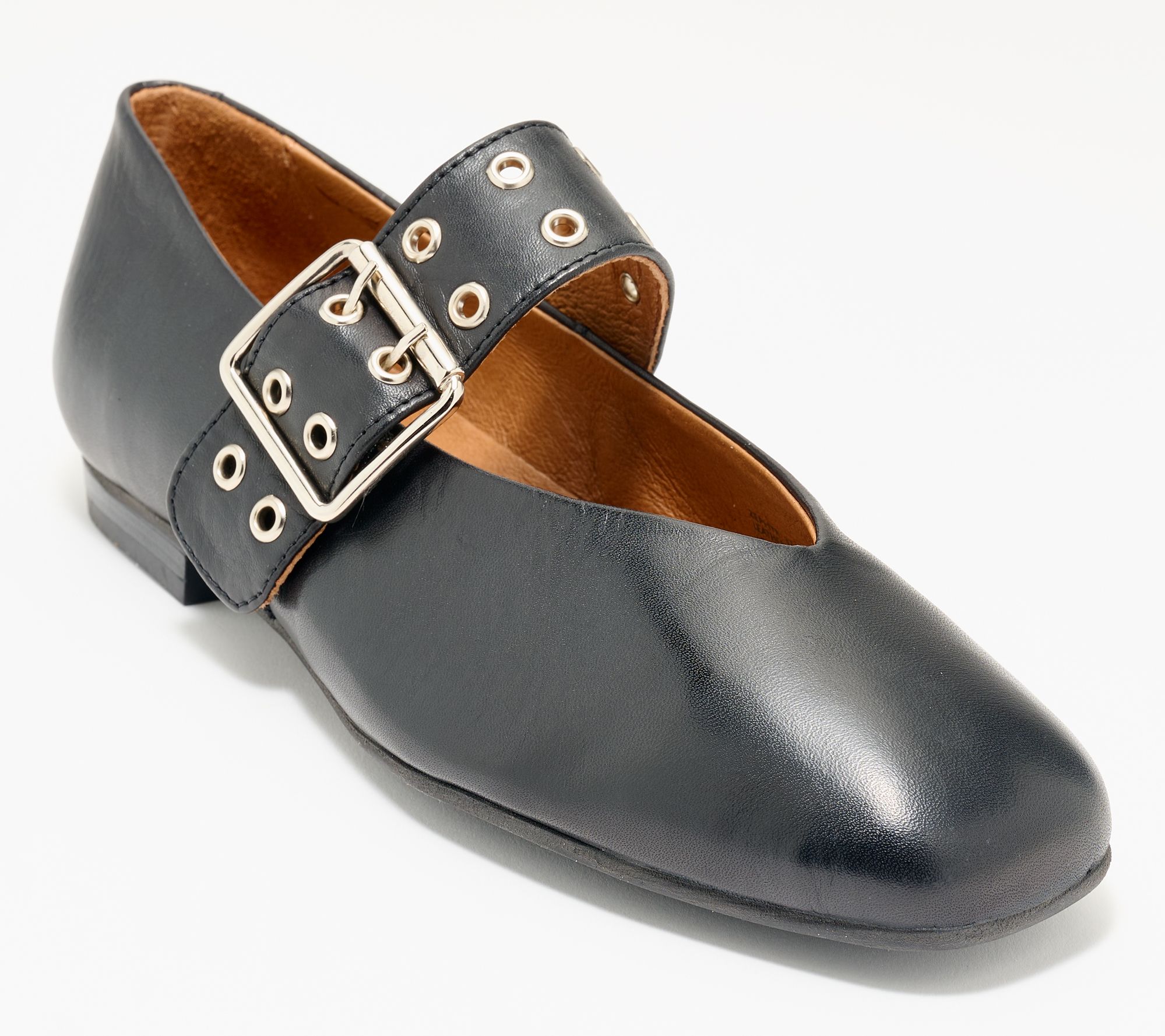 "As Is" Miz Mooz Leather Mary Jane Flats - Zephyr