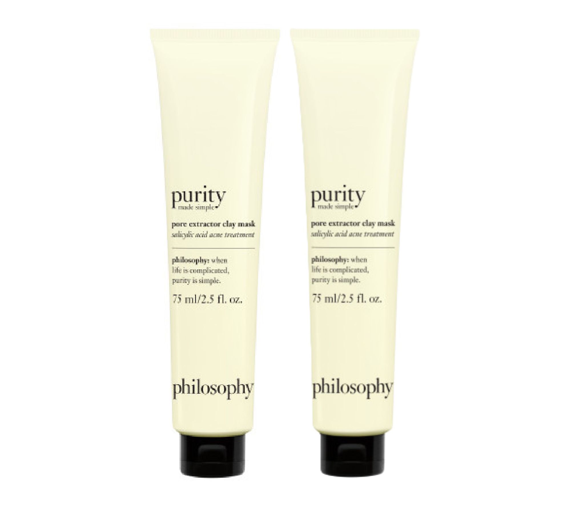 philosophy purity pore extractor clay mask duo2.5oz