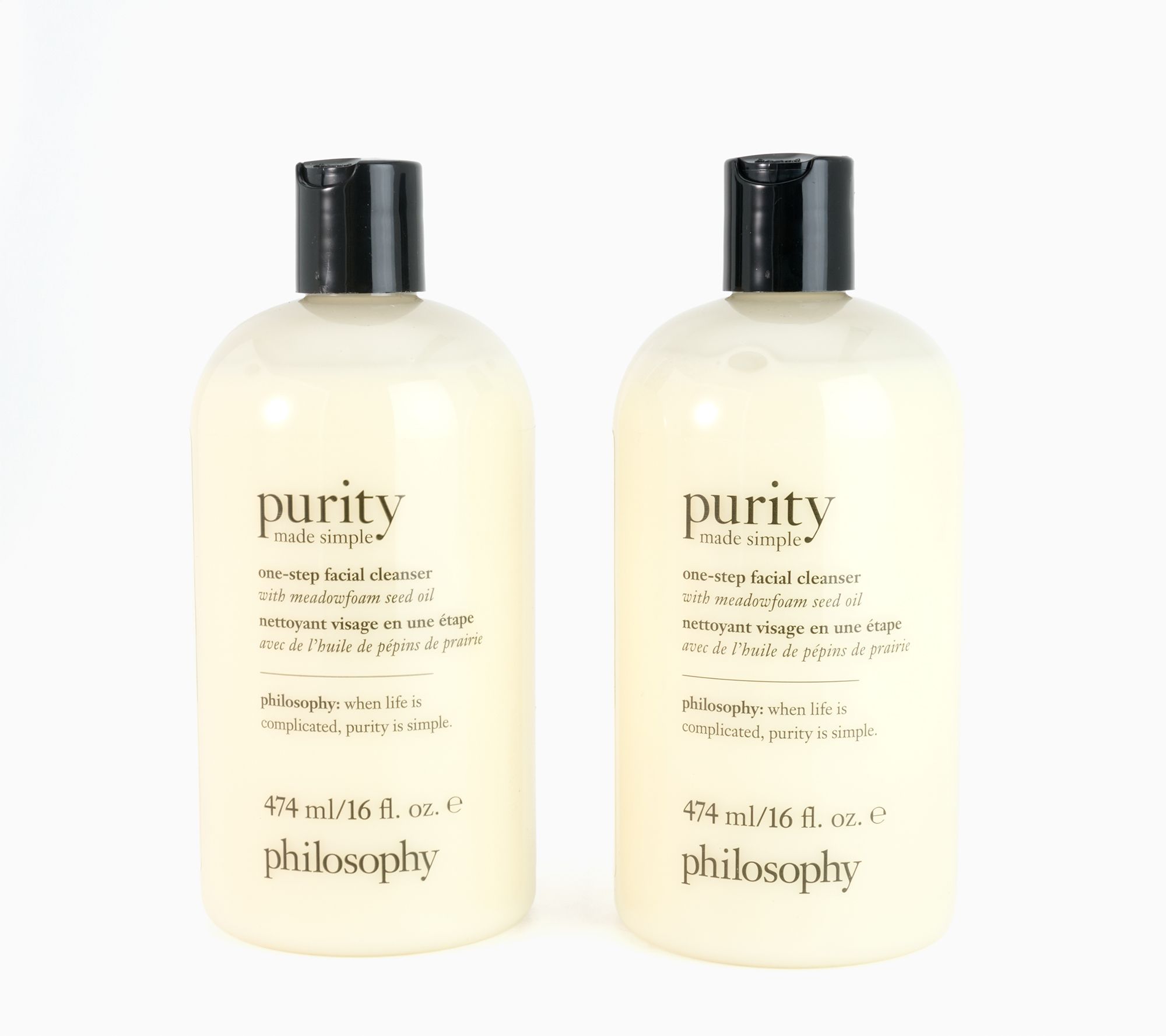 philosophy purity made simple facial cleanser 16oz duo