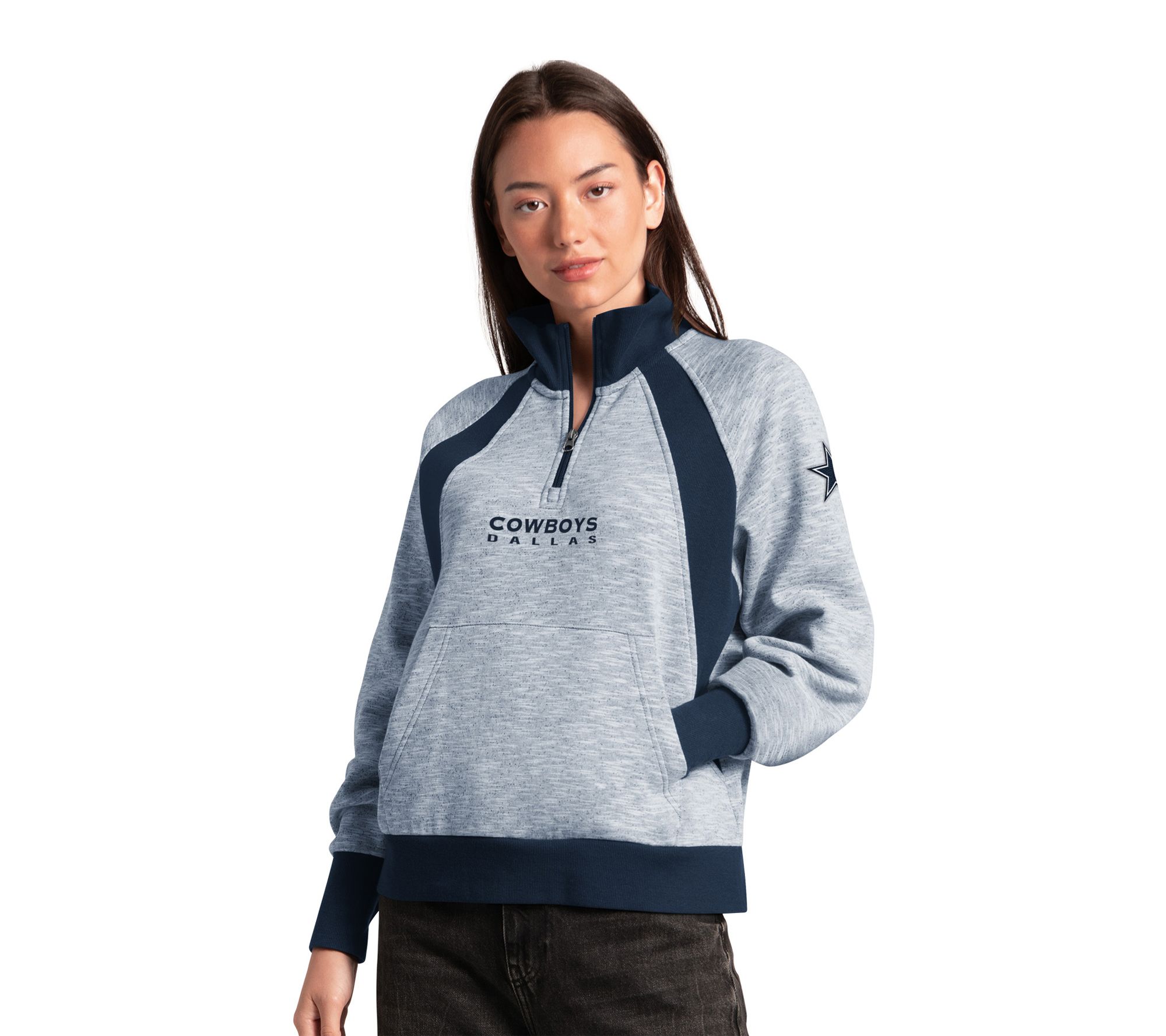 NFL Officially Licensed Dallas Women's Half Zip Pullover Fleece