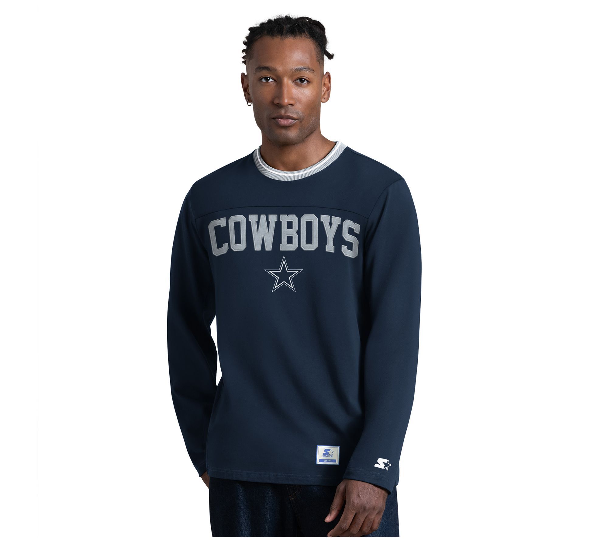 NFL Officially Licensed Dallas Starter Men's Ru gby LS T