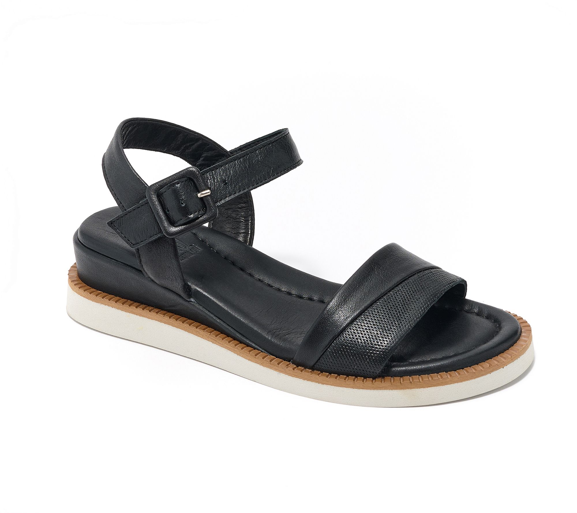 "As Is" Miz Mooz Leather Wedge Sport Sandals- Ellie
