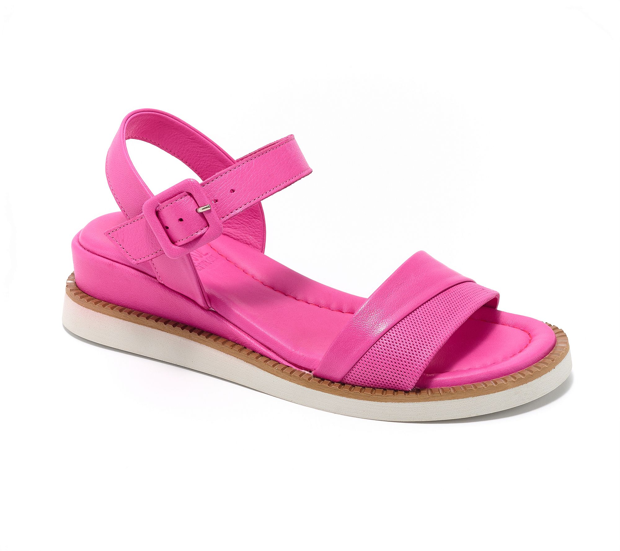 "As Is" Miz Mooz Leather Wedge Sport Sandals- Ellie