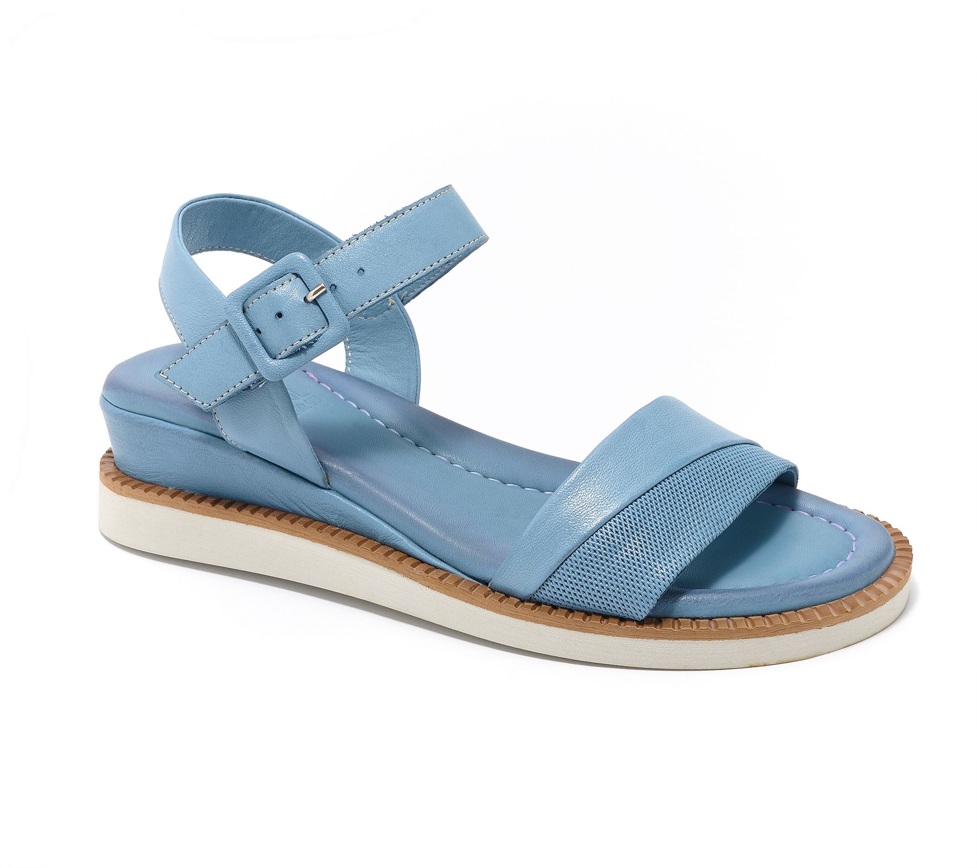 "As Is" Miz Mooz Leather Wedge Sport Sandals- Ellie
