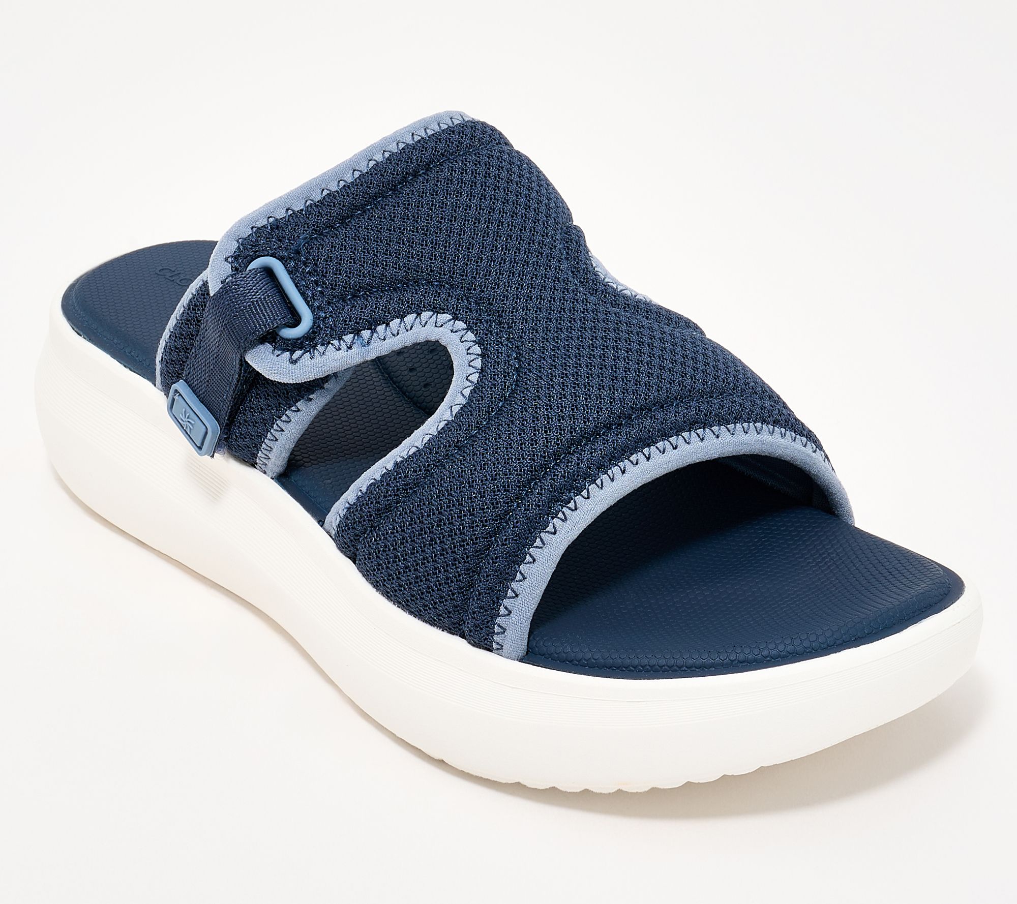 "As Is" Clarks Cloudsteppers Slide Sandals- Solevana Mist