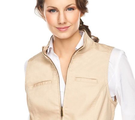 Veste Femme Liz Claiborne à œillets Avec Ceinture - Taille XL - 100% Coton, Manches 3/4 - Neuf Avec étiquettes
