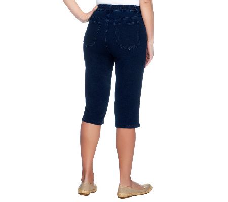 qvc denim and co pedal pushers