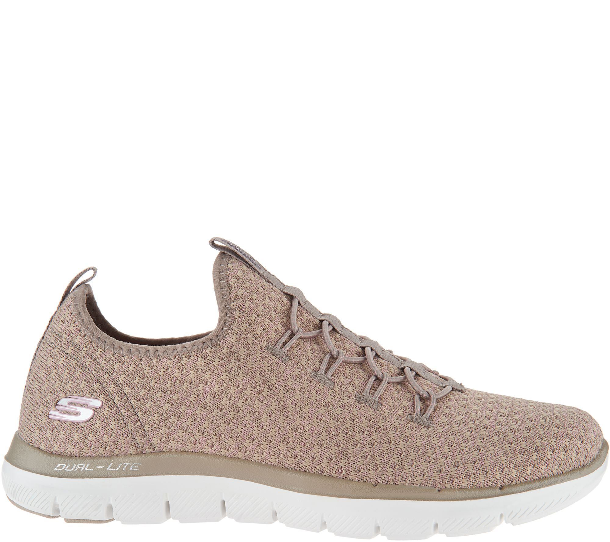 Skechers Multi-Knit Slip-On Bungee Sneakers - Visions - QVC.com