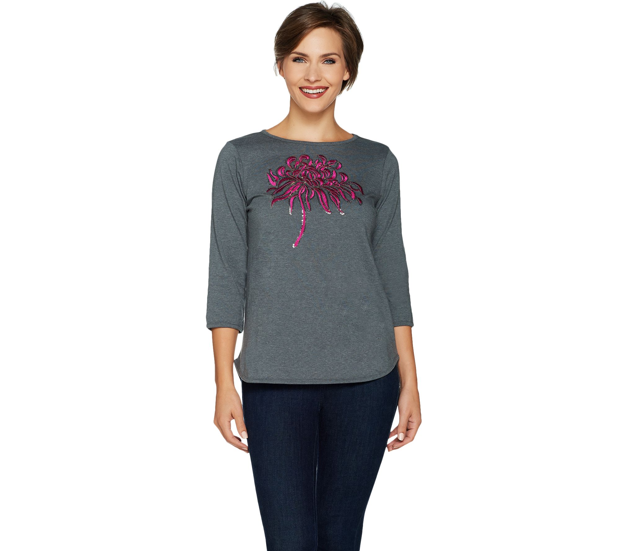 qvc sequin tops