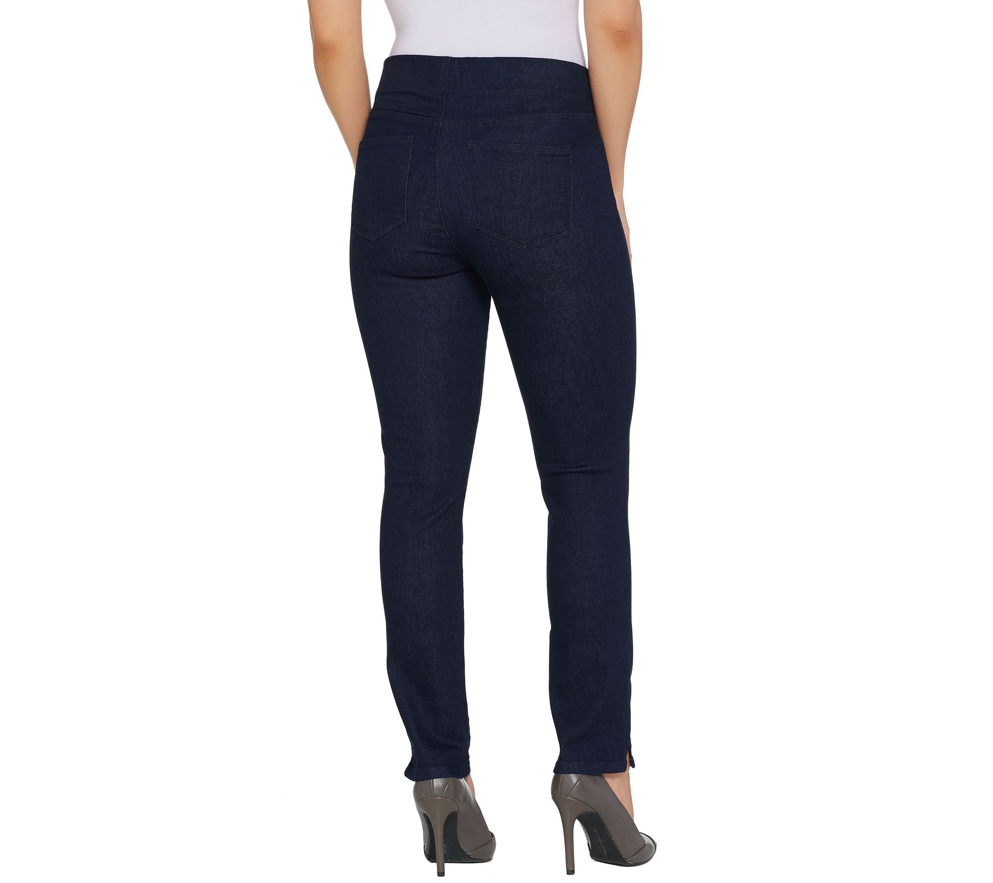 NYDJ Alina Pull-on Ankle Jeans -Rinse - QVC.com