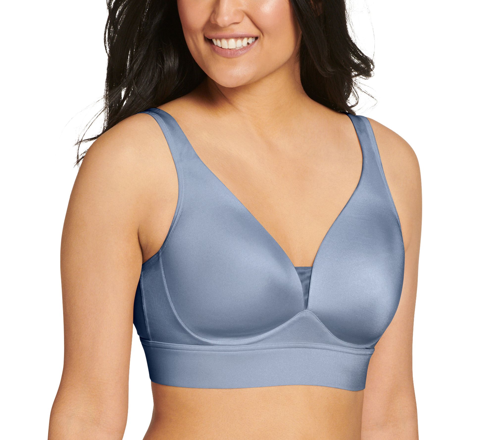 Jockey Forever Fit Wirefree Bra with Mesh on QVC 