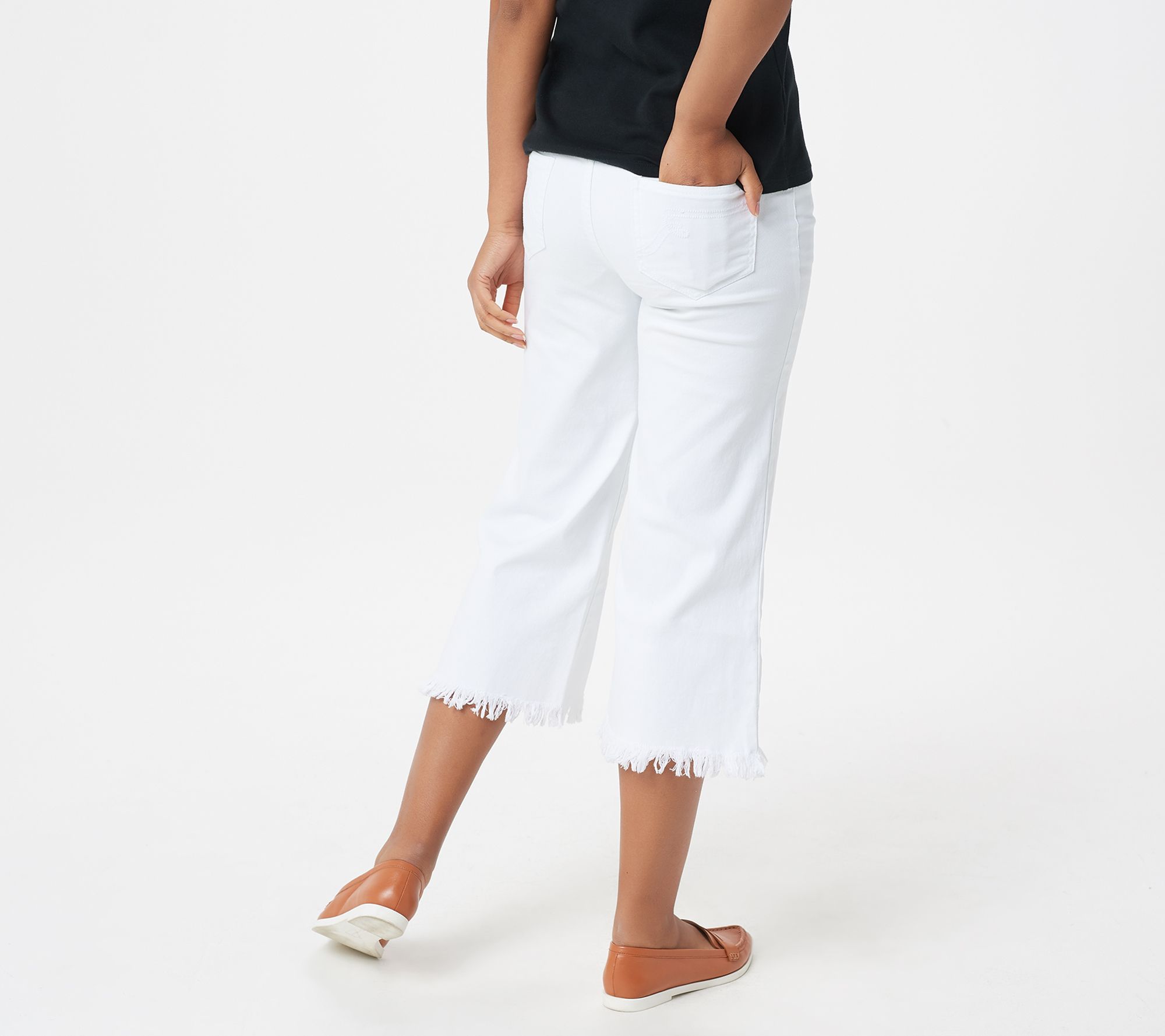 petite frayed jeans