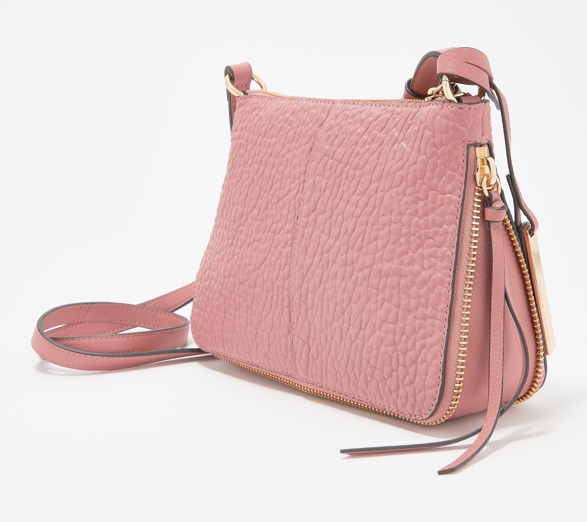 Vince Camuto Small Lamb Leather Crossbody Bag - Ida - QVC.com