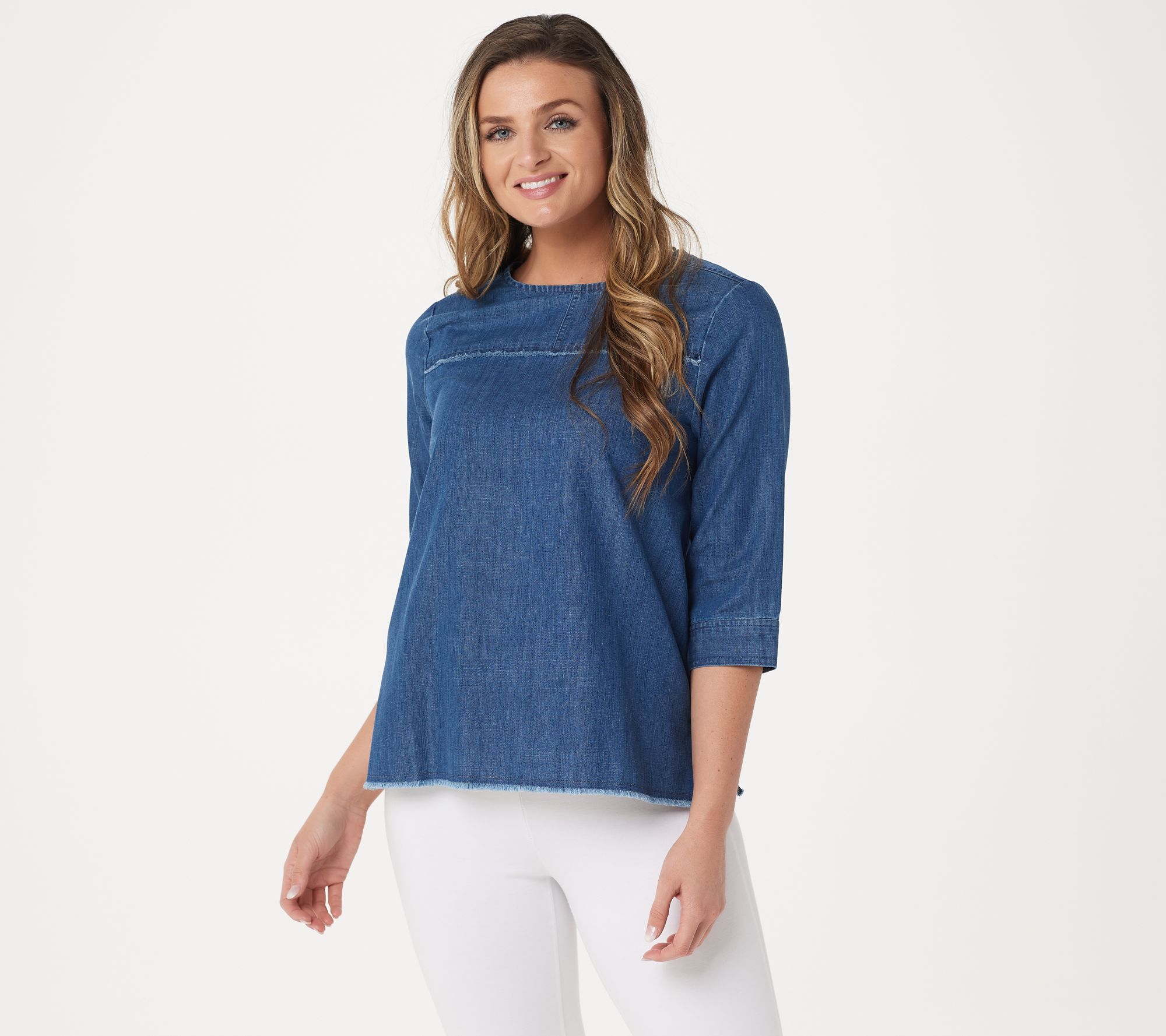 martha stewart denim top