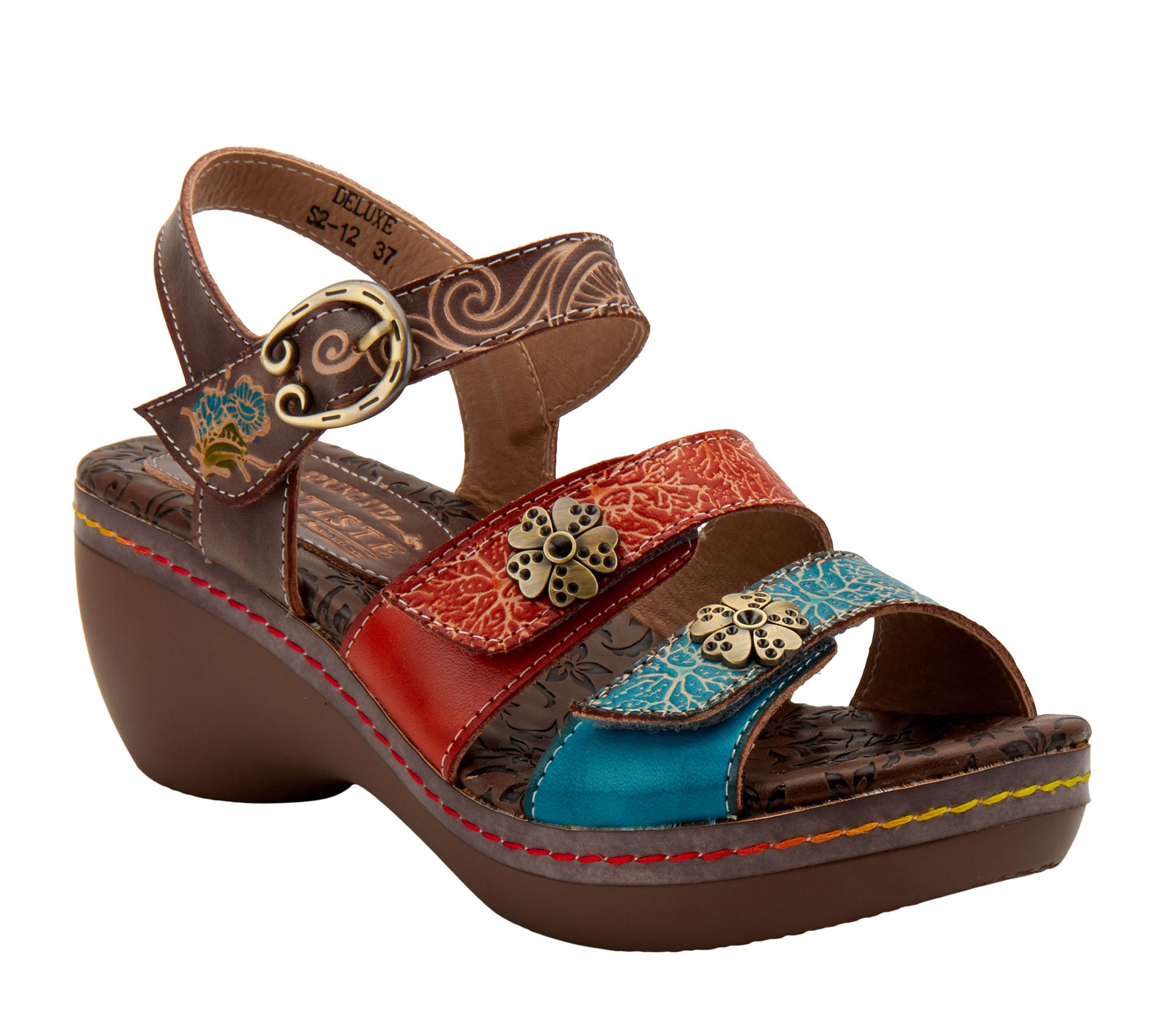 L'Artiste by Spring Step Leather Wedges - Deluxe - QVC.com