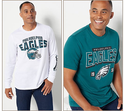 NFL Long Sleeve & Short Sleeve T-Shirt Combo Set