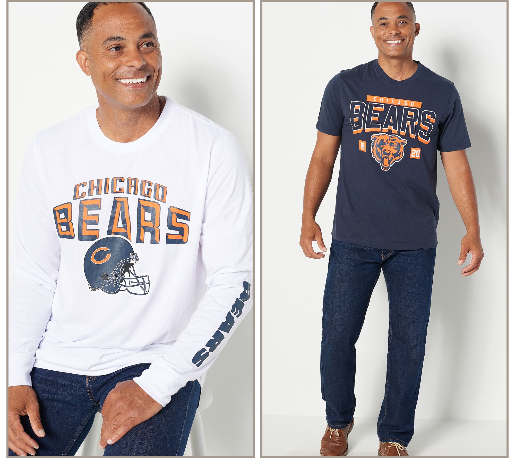  Fanatics Men's NFL Long and Short Sleeve Two-Pack T-Shirt :  Sports & Outdoors