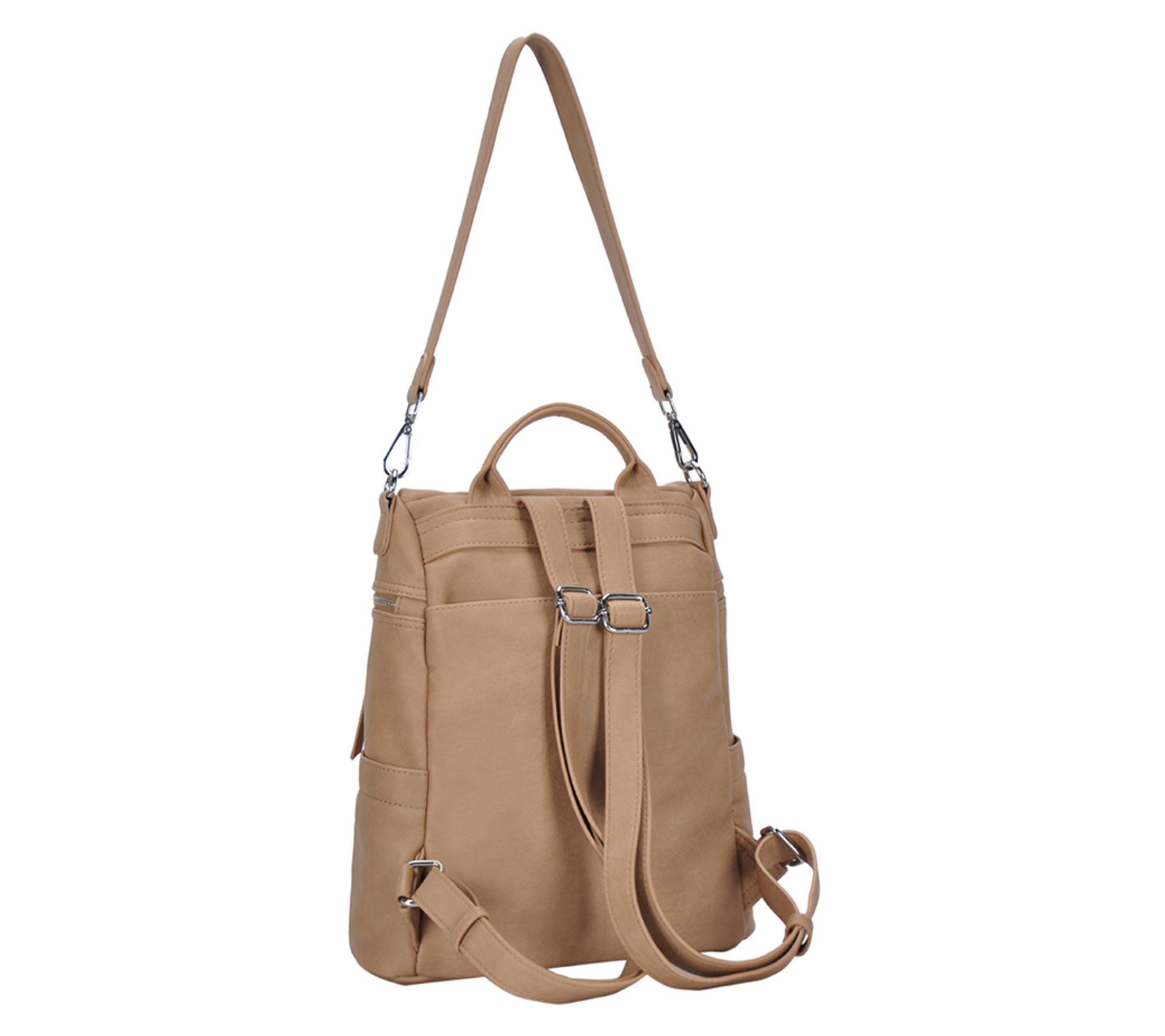 Miztique Miztique Backpack Handbag With Front Pocket Tan, $39, Target