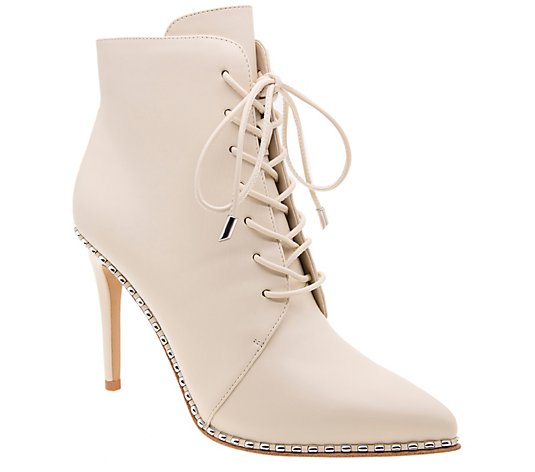 BCBGeneration Lace-Up Booties- Haxah