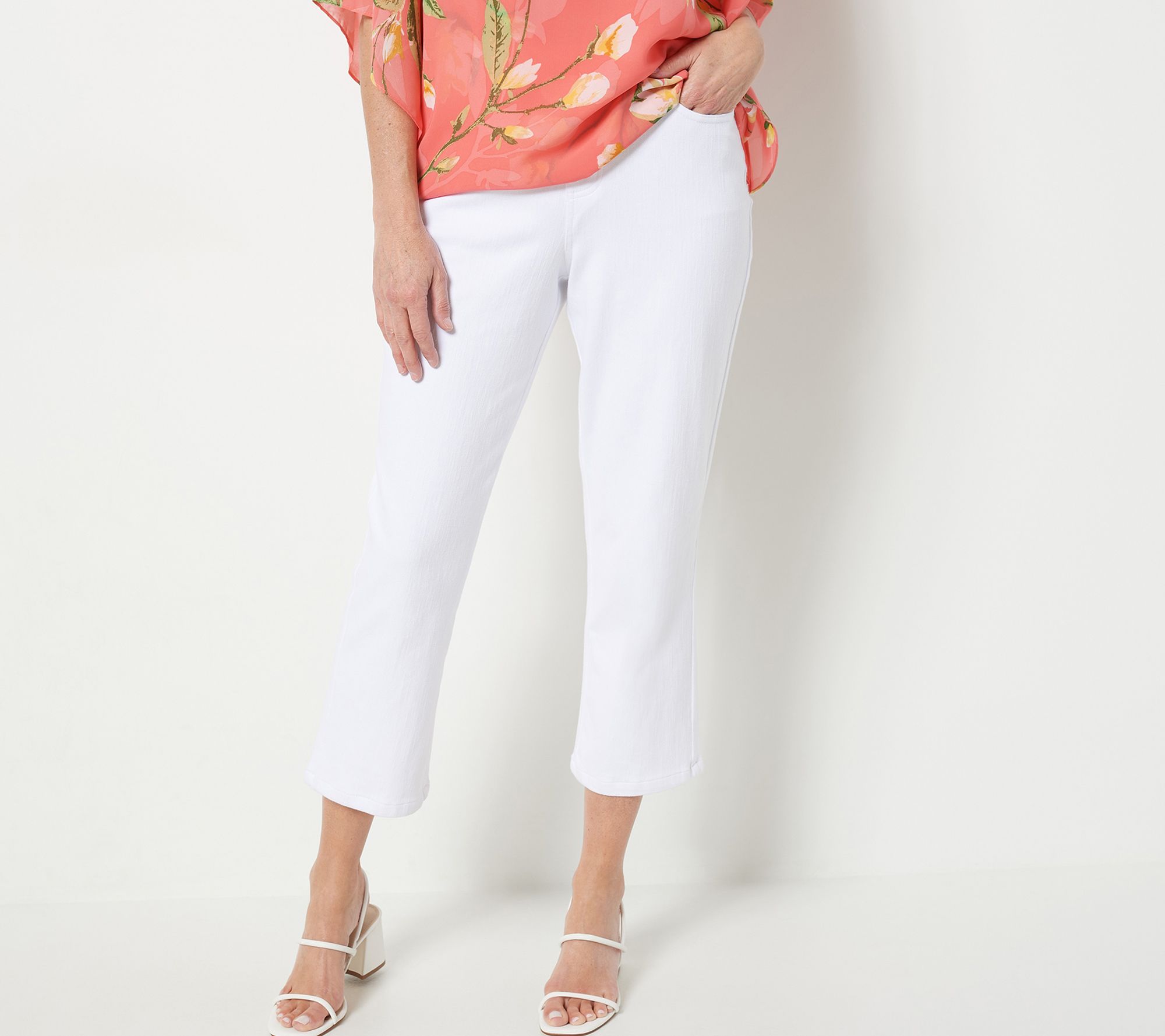 Belle by Kim Gravel Petite Flexibelle Crop Pants