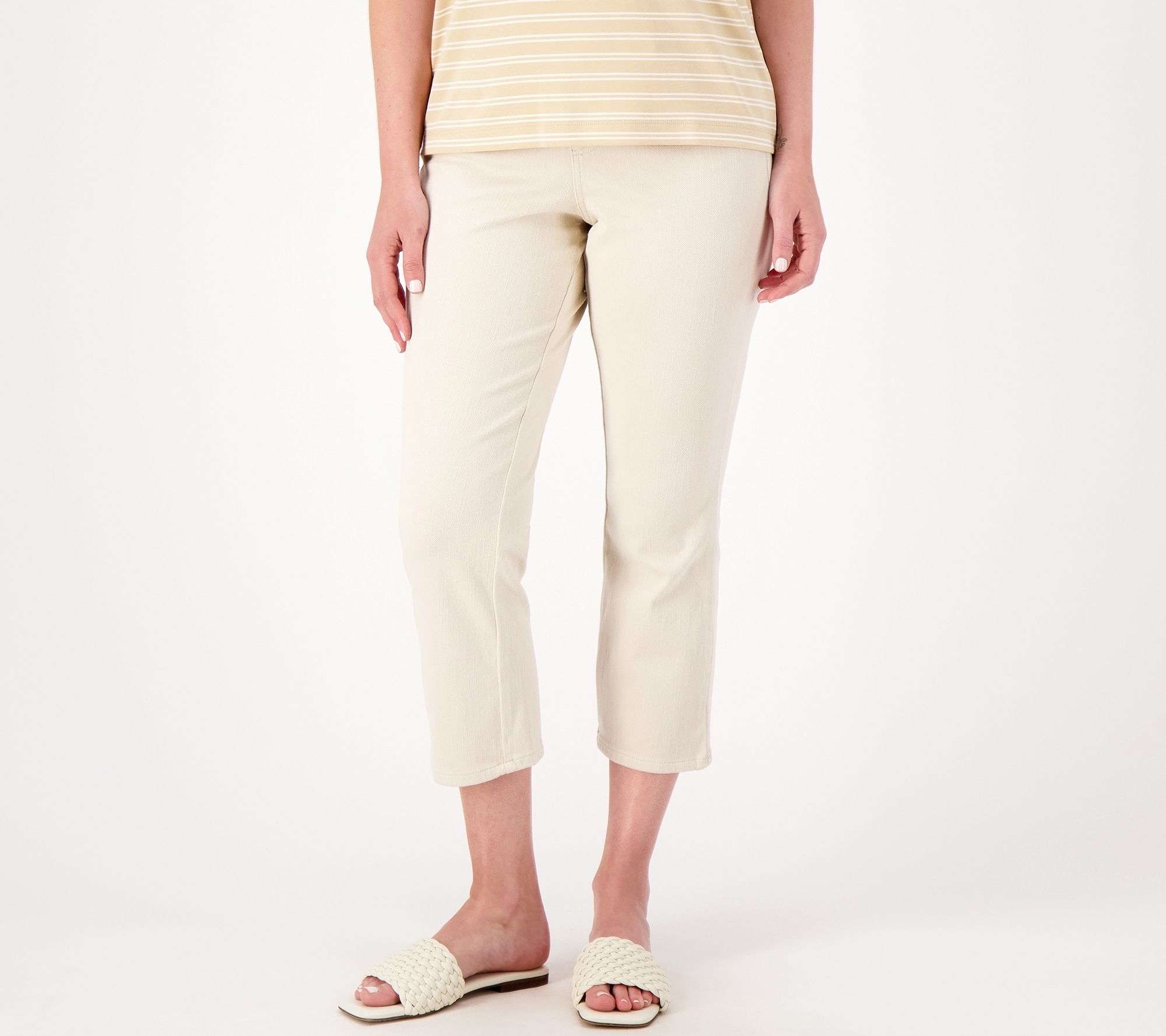 Belle by Kim Gravel Petite Flexibelle Crop Pants