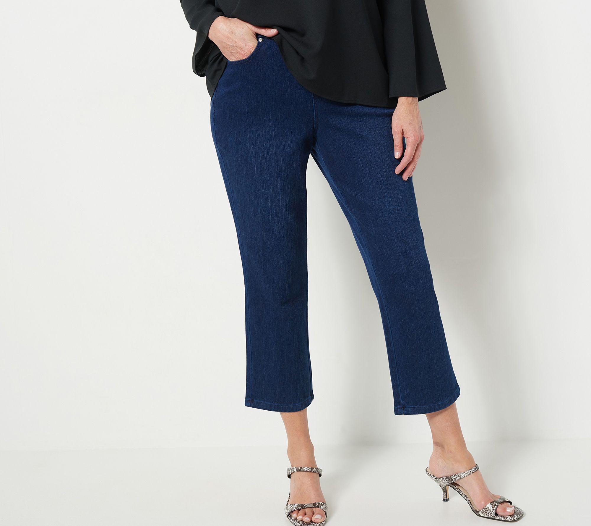 Belle by Kim Gravel Petite Flexibelle Crop Pants