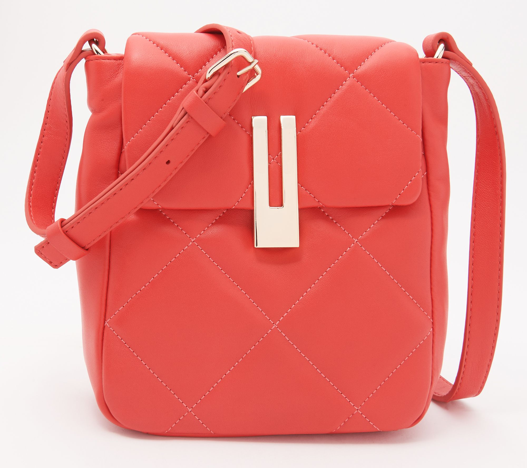 Pu Quilted Box Cross Body Bag