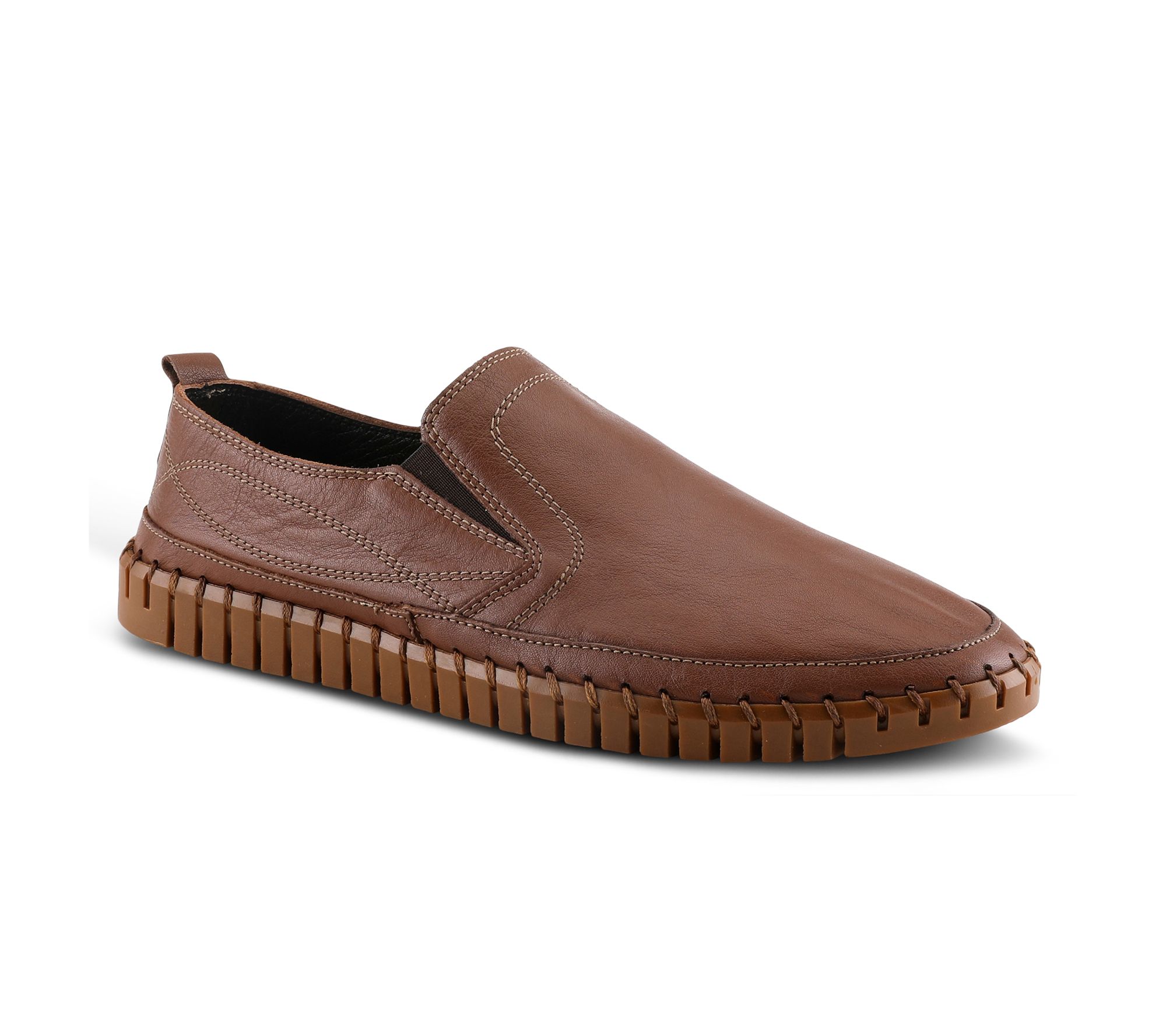 Spring Step Men's Leather Slip-Ons - Whip