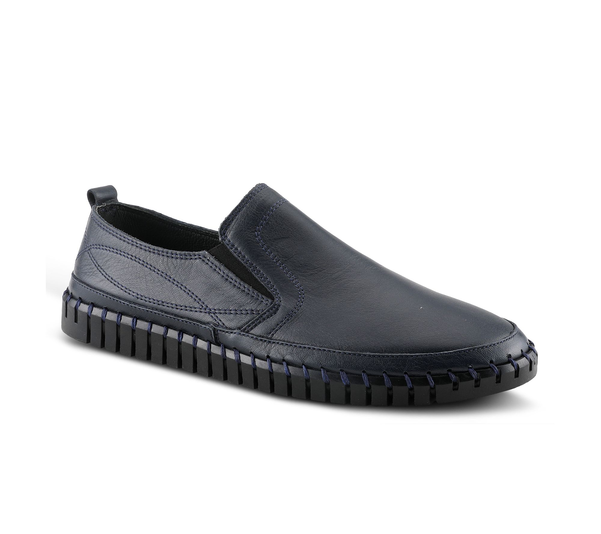 Spring Step Men's Leather Slip-Ons - Whip