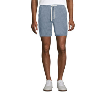 Lands' End Men's 7" Knockabout Pull-On Deck Shorts - A576622