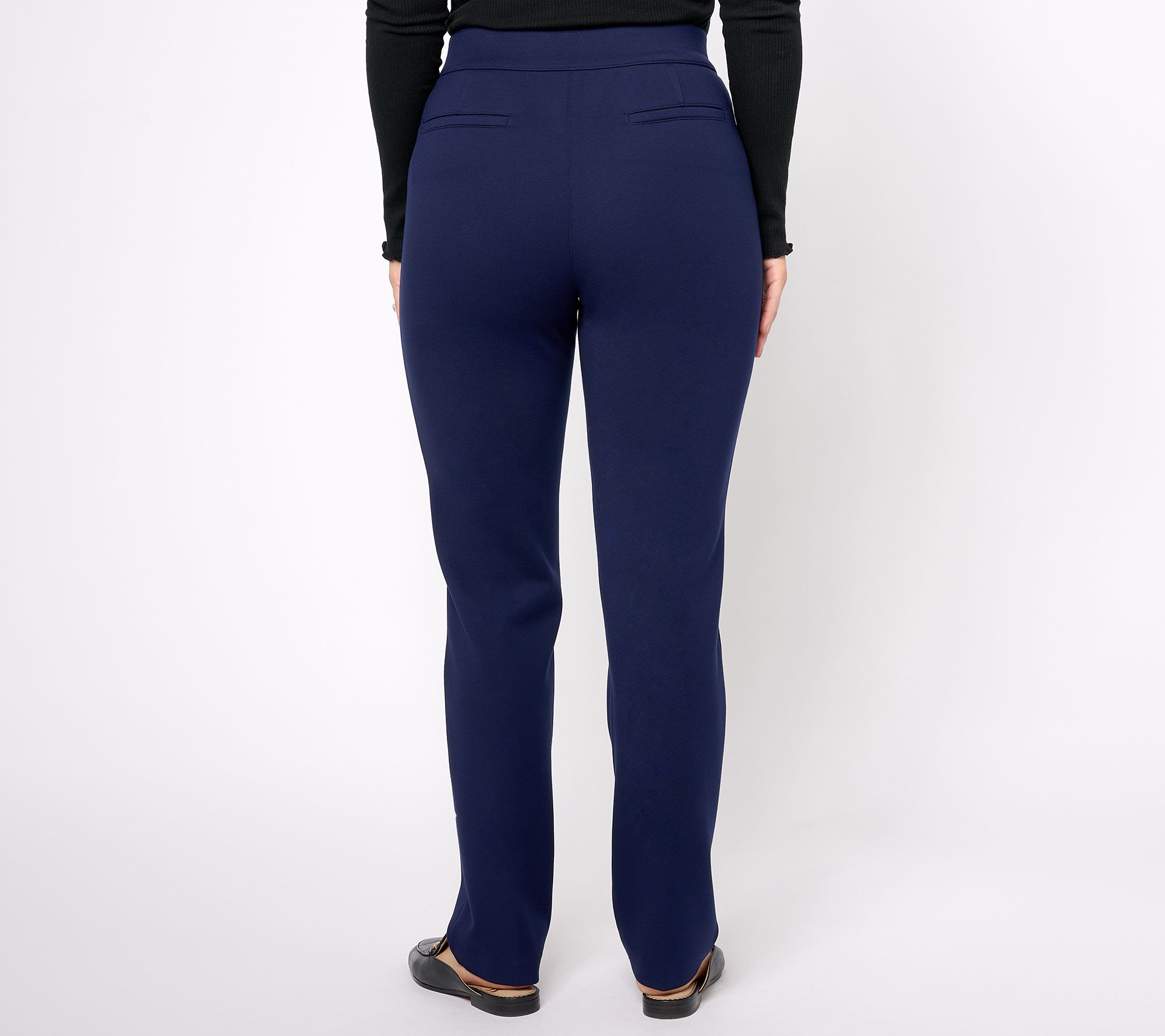 Susan Graver SG Sport Knit Drawstring Ankle Pants A463150 Navy Blue Women  XS NEW
