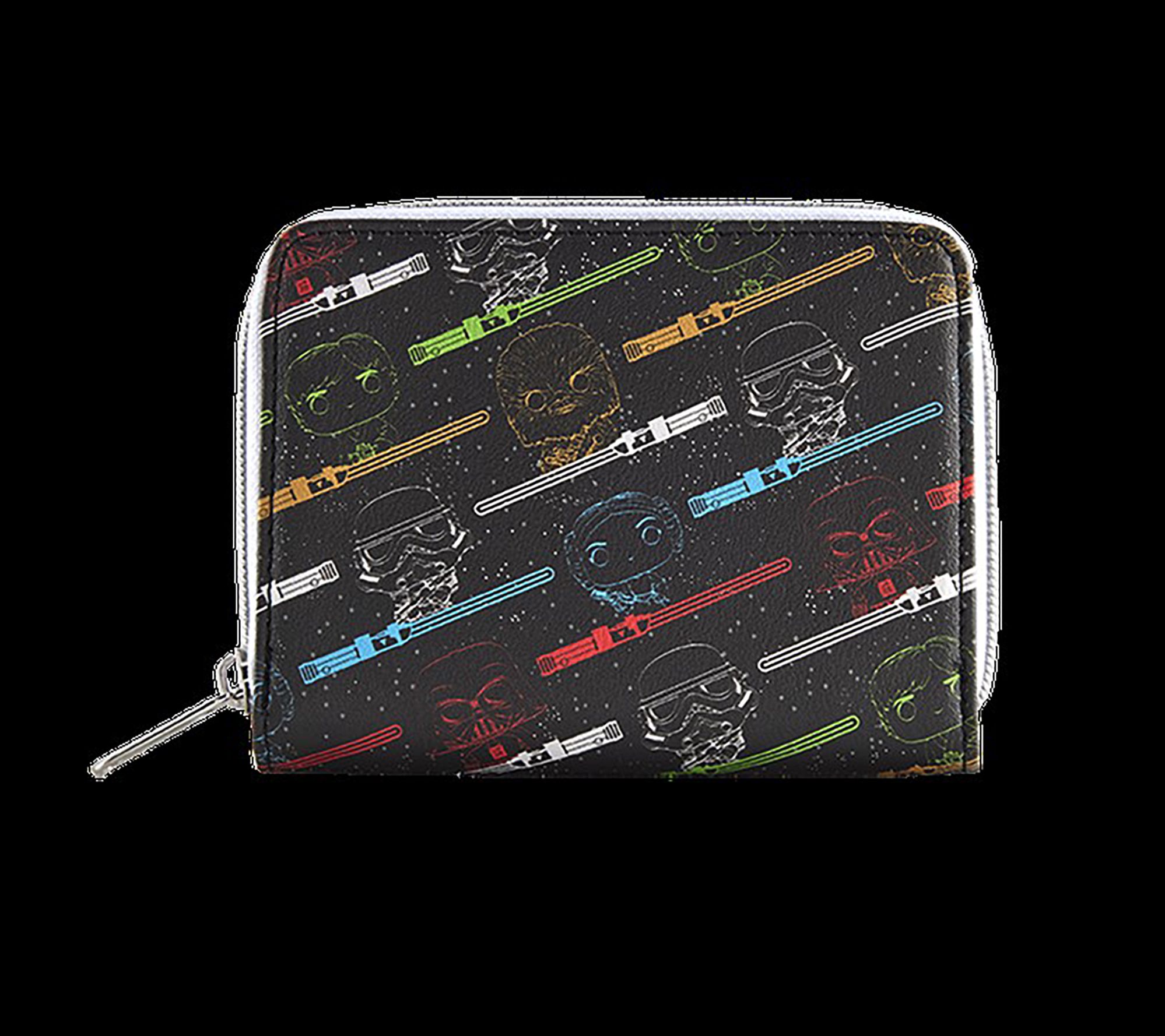 thumbnail image 2 of Loungefly Star Wars Kawaii Character Purse Wallet – R2-D2 & Lady Design, Faux Leather Clutch 2 of 6