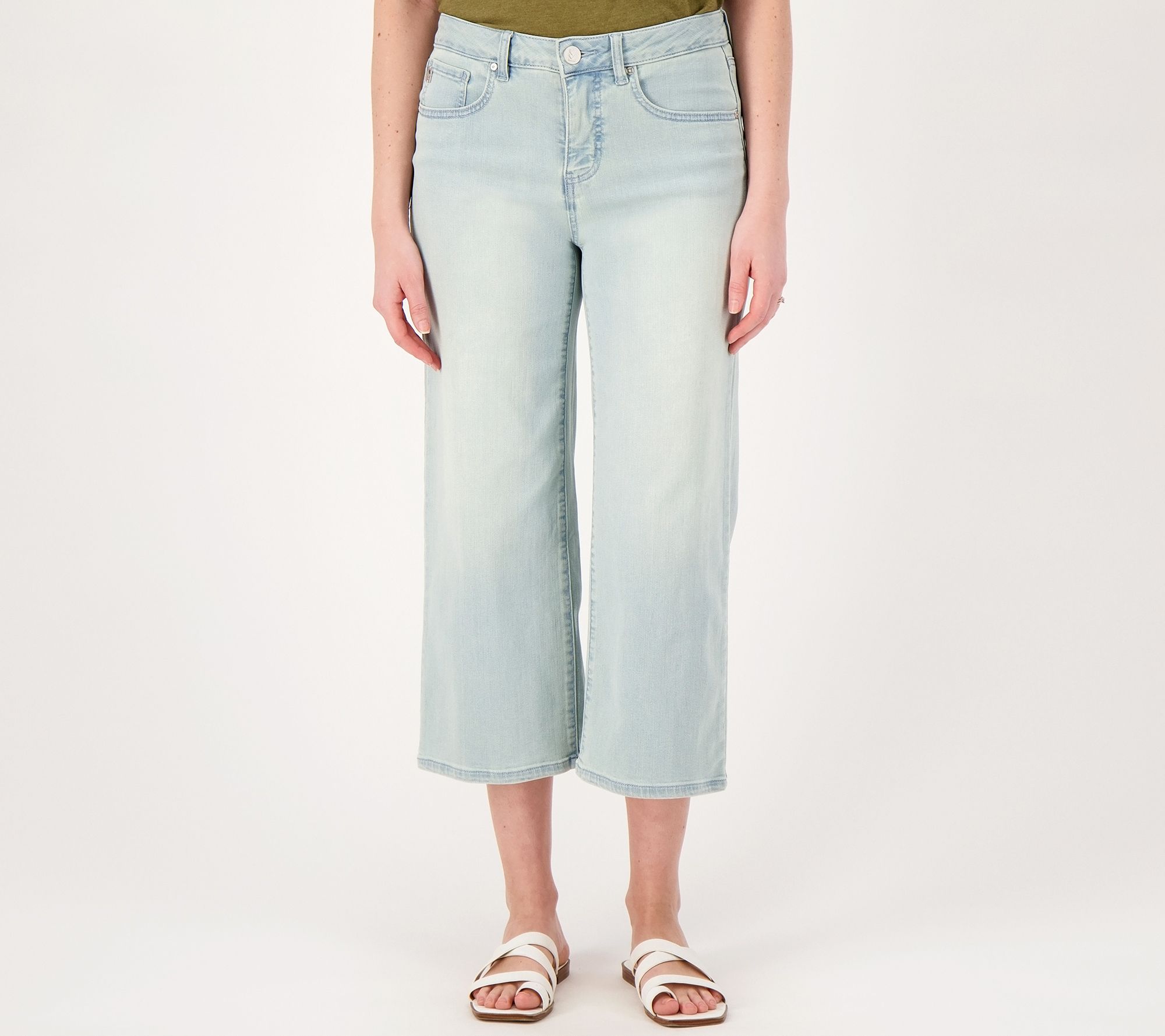 "As Is" Belle by Kim Gravel Primabelle Reg Wide Leg Crop Jean