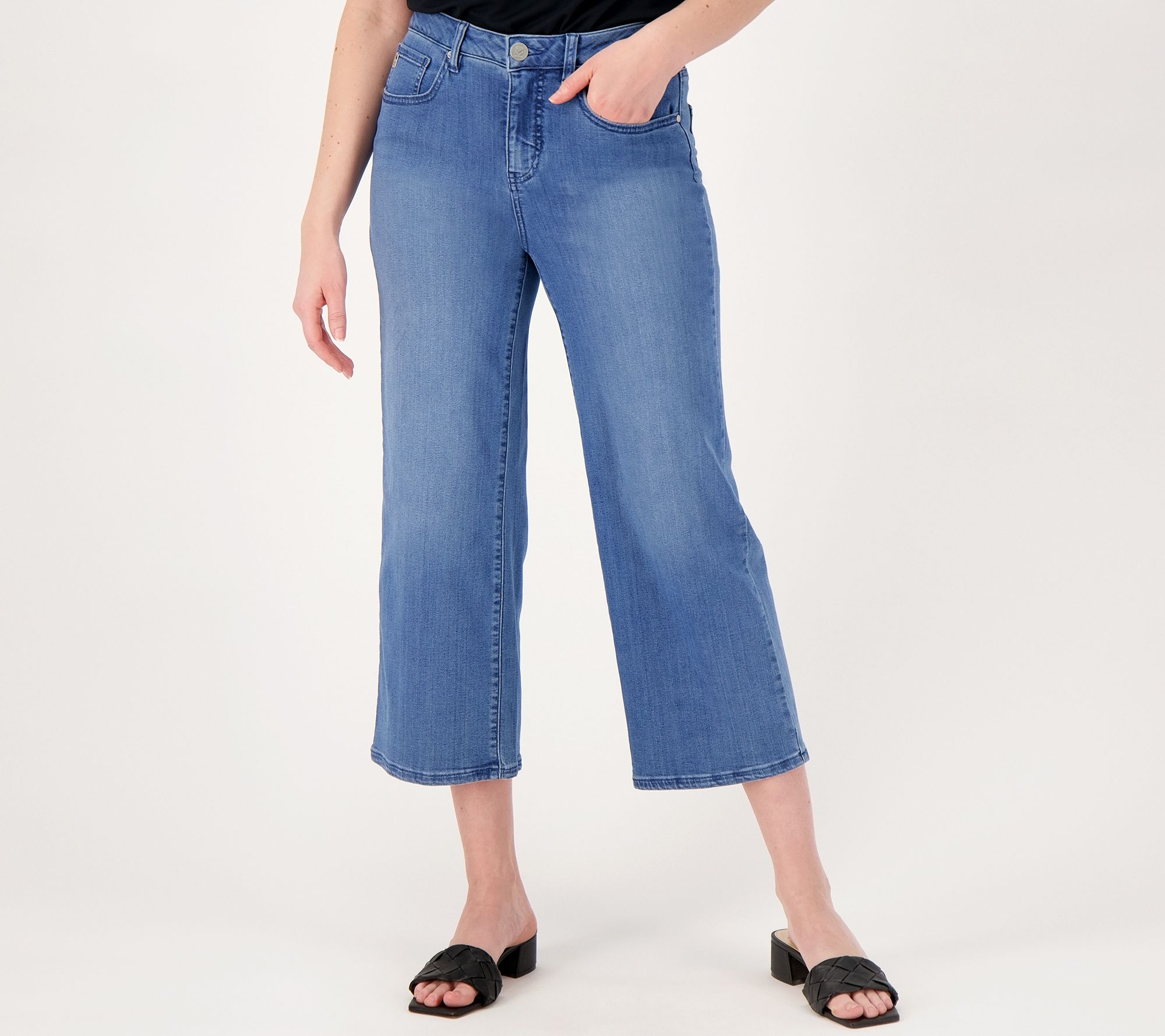 "As Is" Belle by Kim Gravel Primabelle Reg Wide Leg Crop Jean