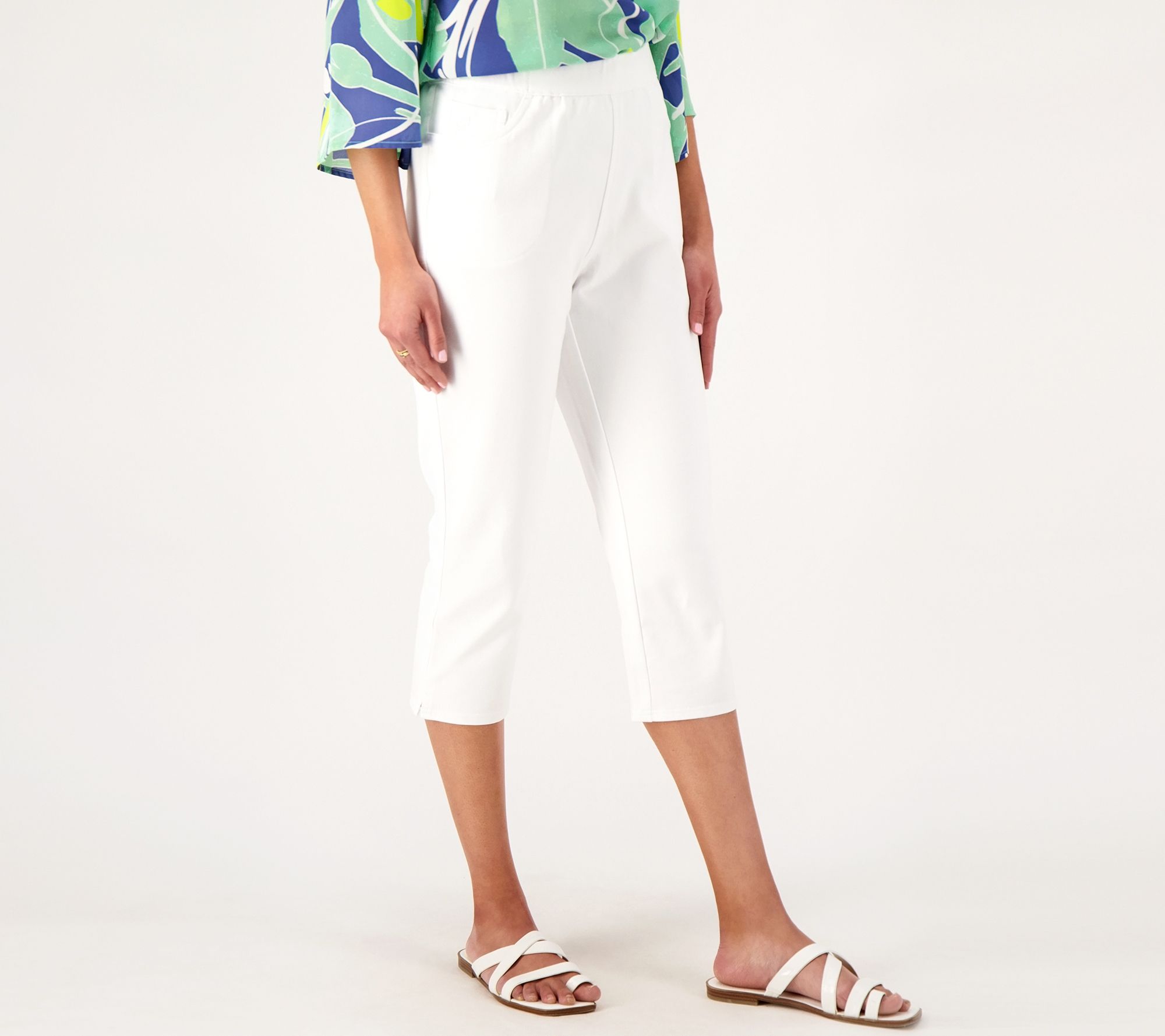 "As Is" Quacker Factory DreamJeanne Capri Pants