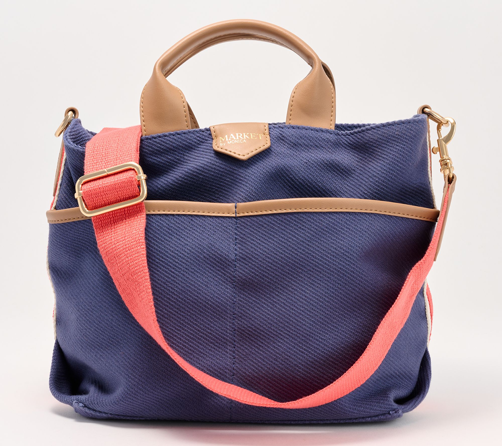 Market By Monica Coated Canvas Bucket Crossbody Bag