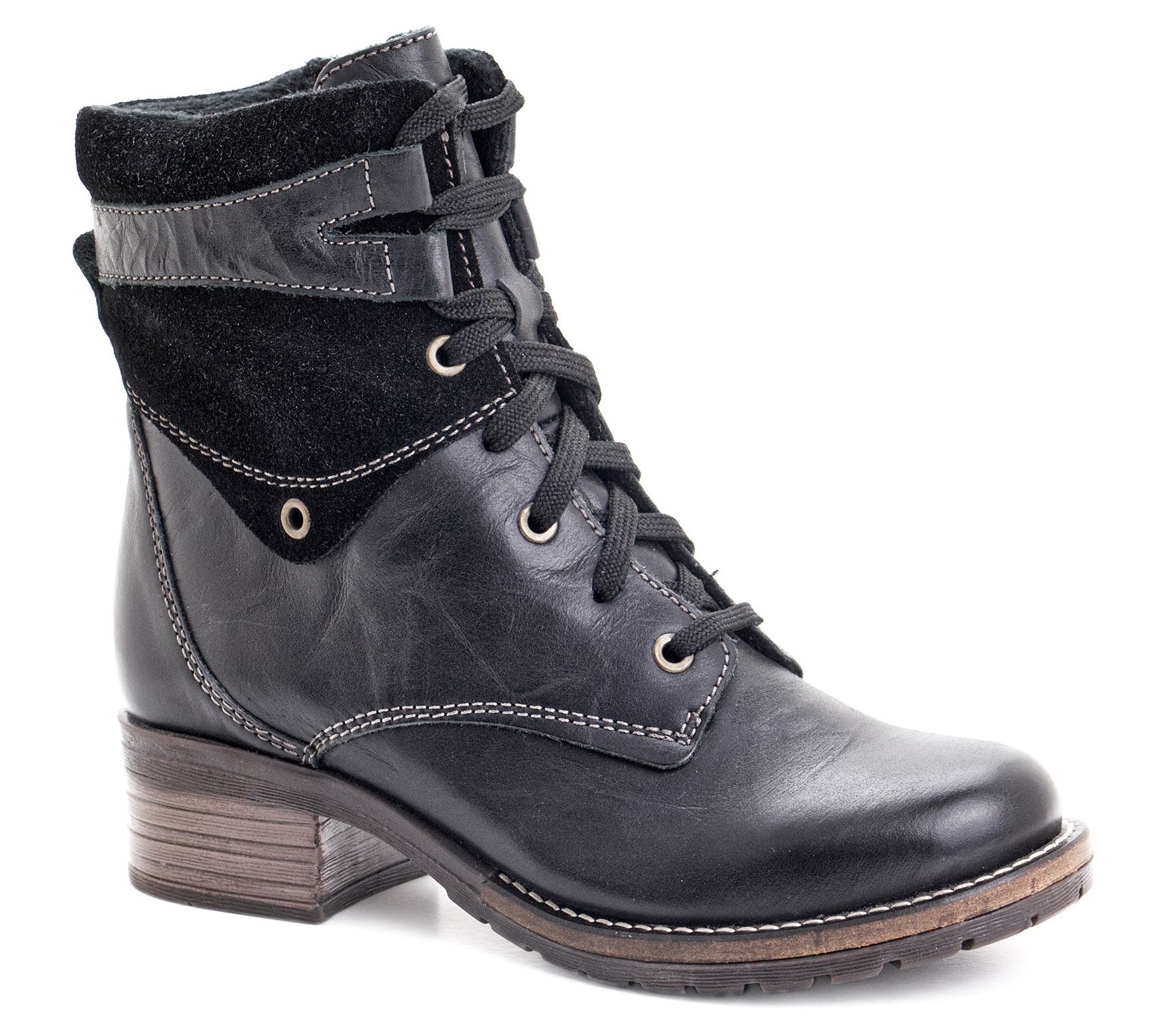 Dromedaris Lace-up Ankle Boots - Kara Suede