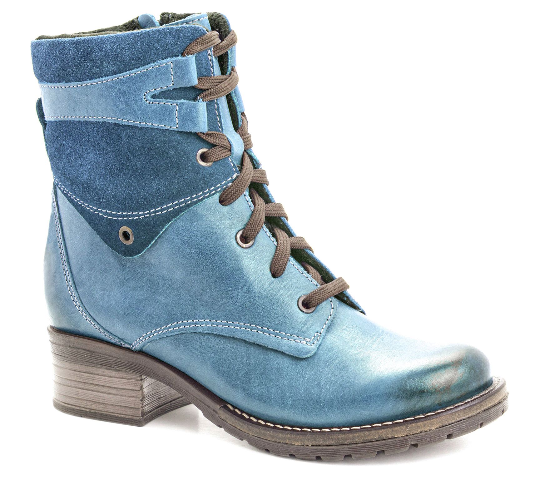 Dromedaris Lace-up Ankle Boots - Kara Suede