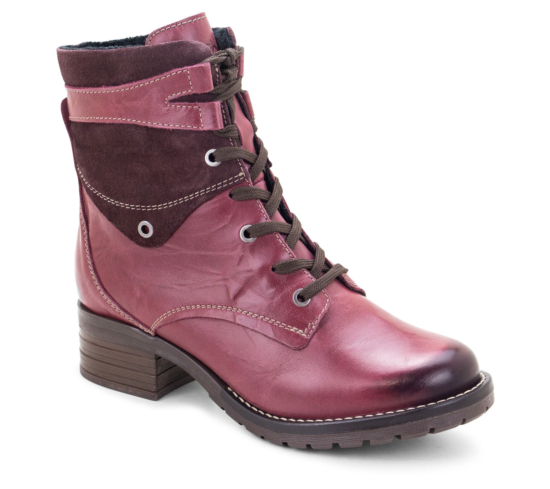 Dromedaris Lace-up Ankle Boots - Kara Suede
