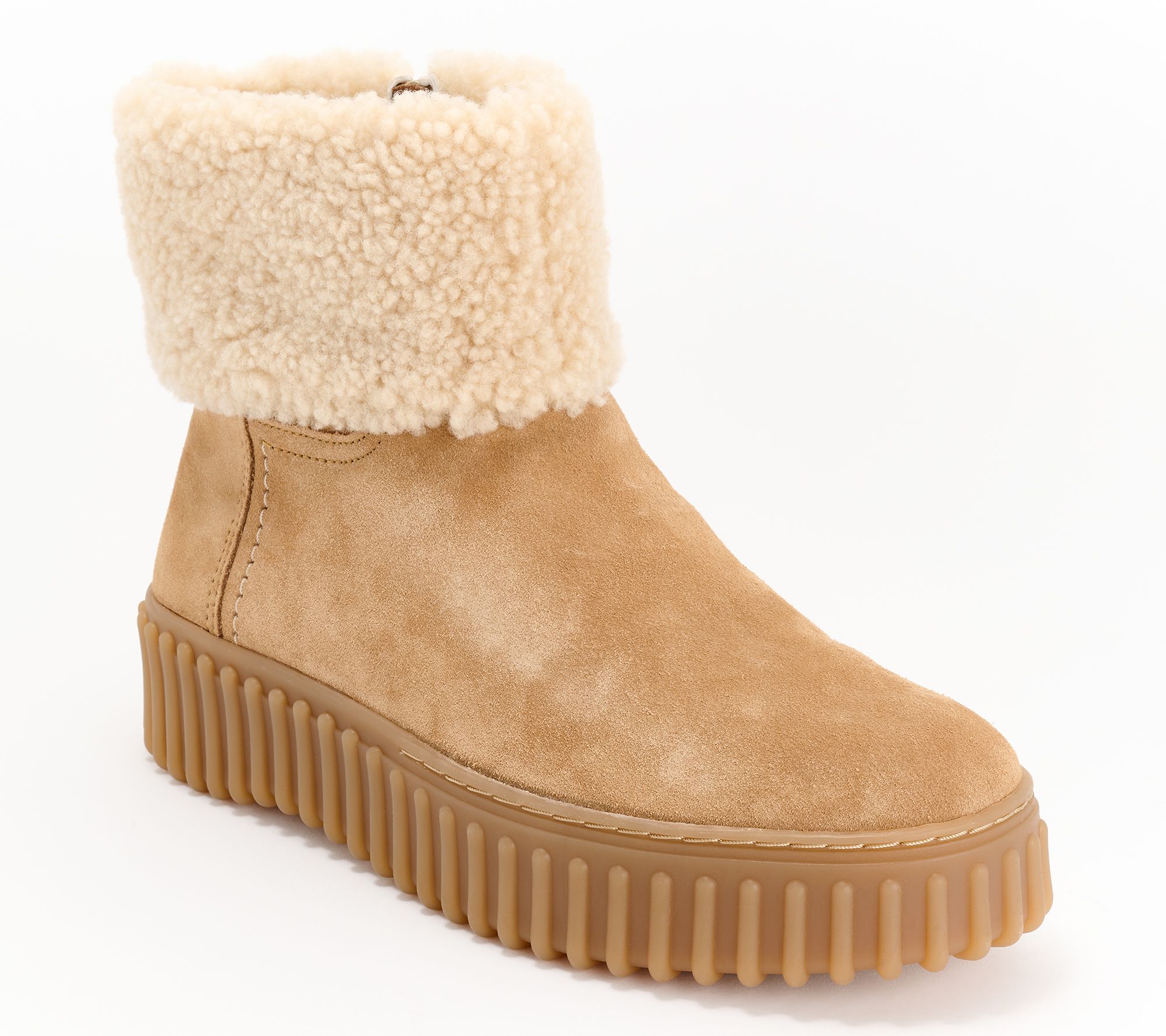 Clarks shearling boots hotsell