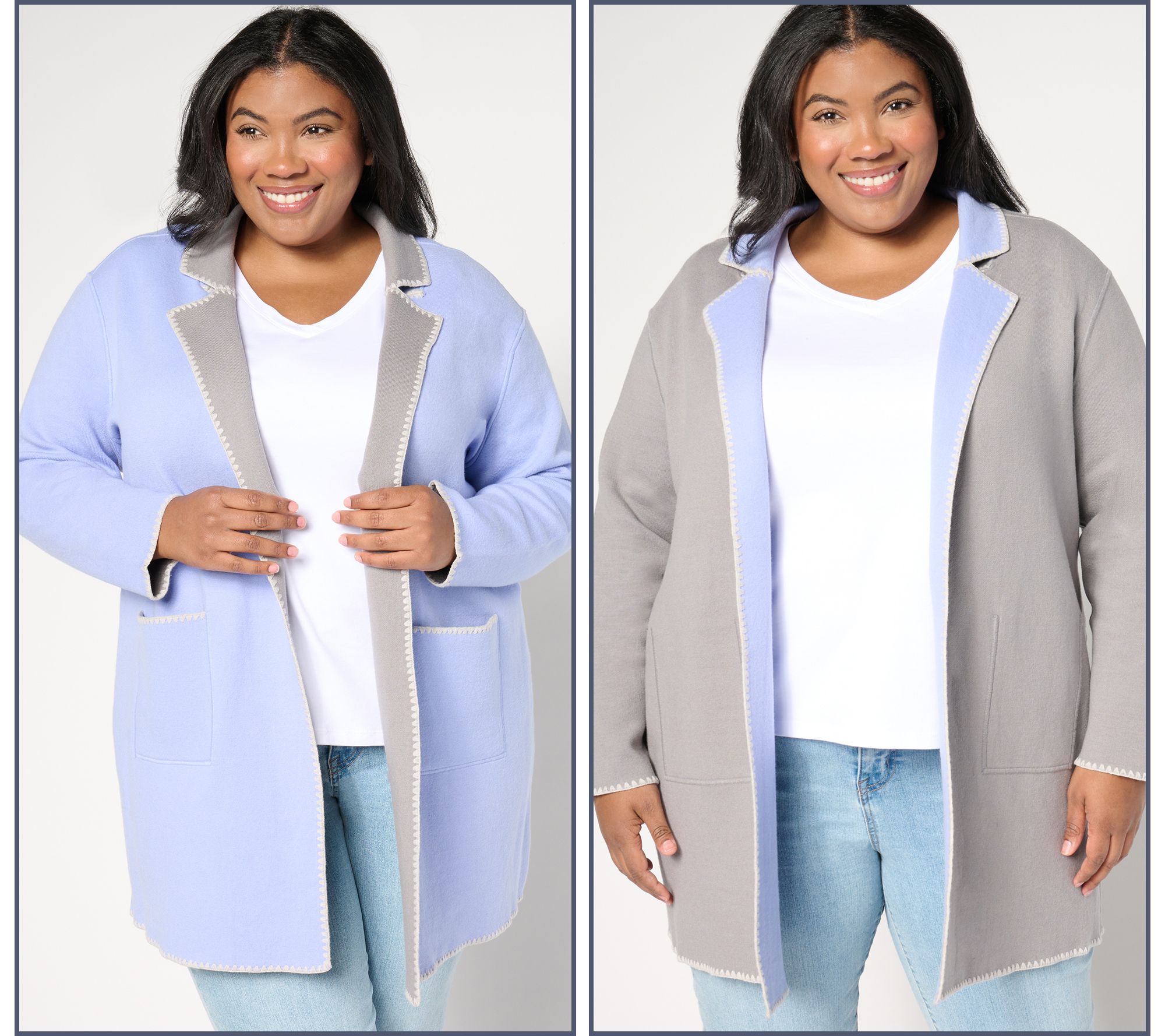 "As Is"NIC+ZOE Cool Night Knit Jacket