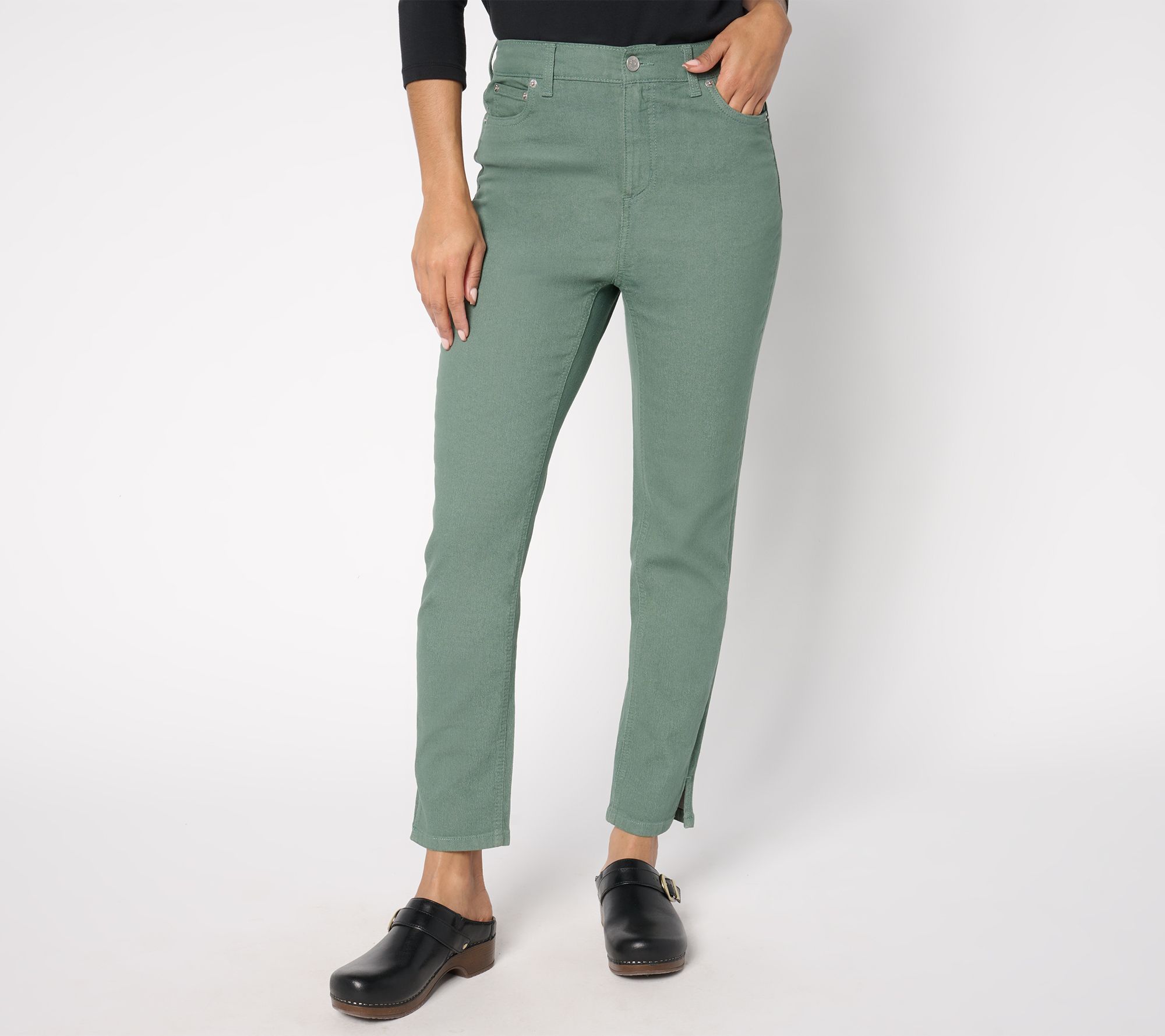Denim & Co. Regular Classic Stretch Color Ankle Jean