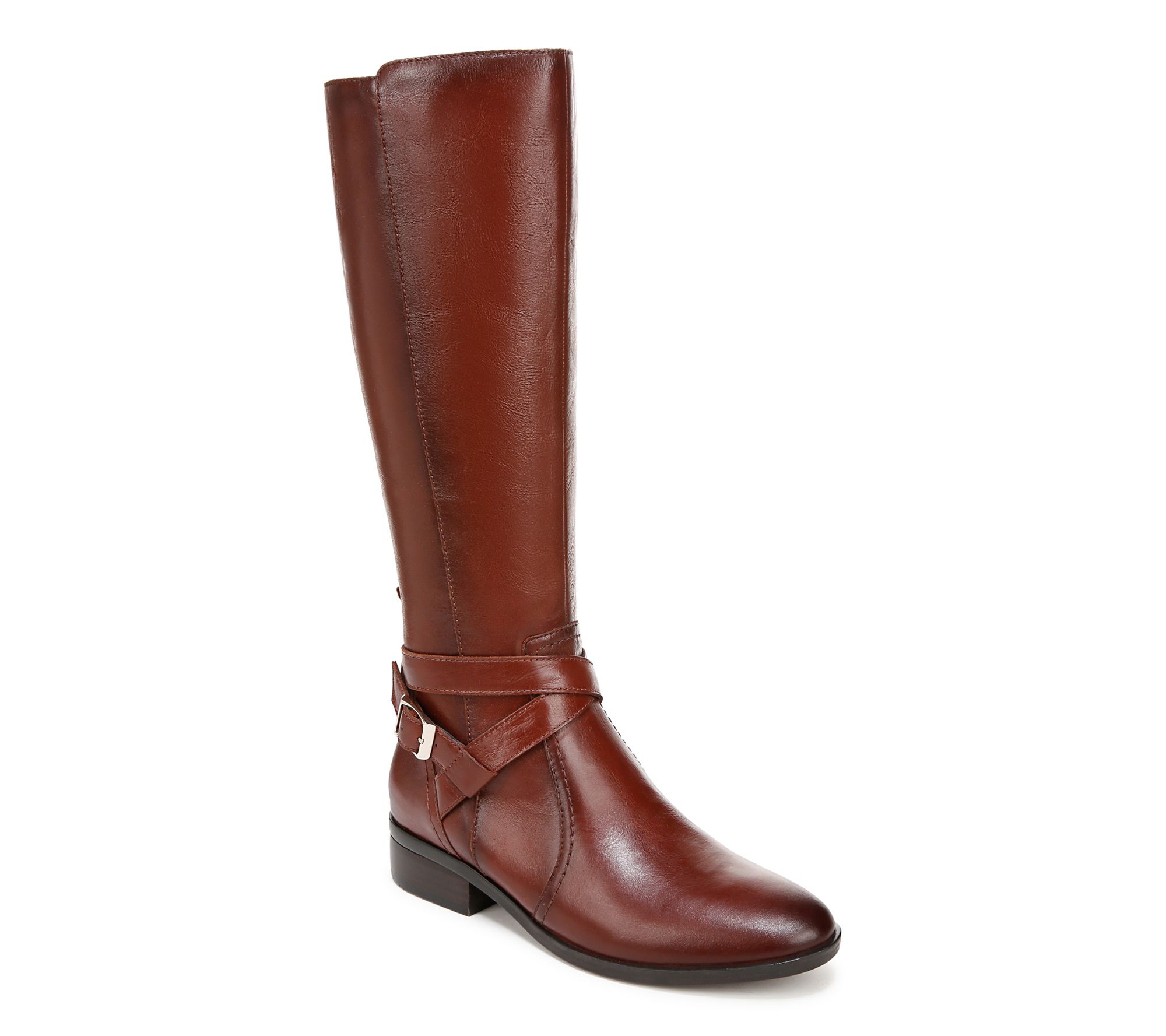 Naturalizer High Shaft Leather Boots - Rena2 Extra Wide Calf