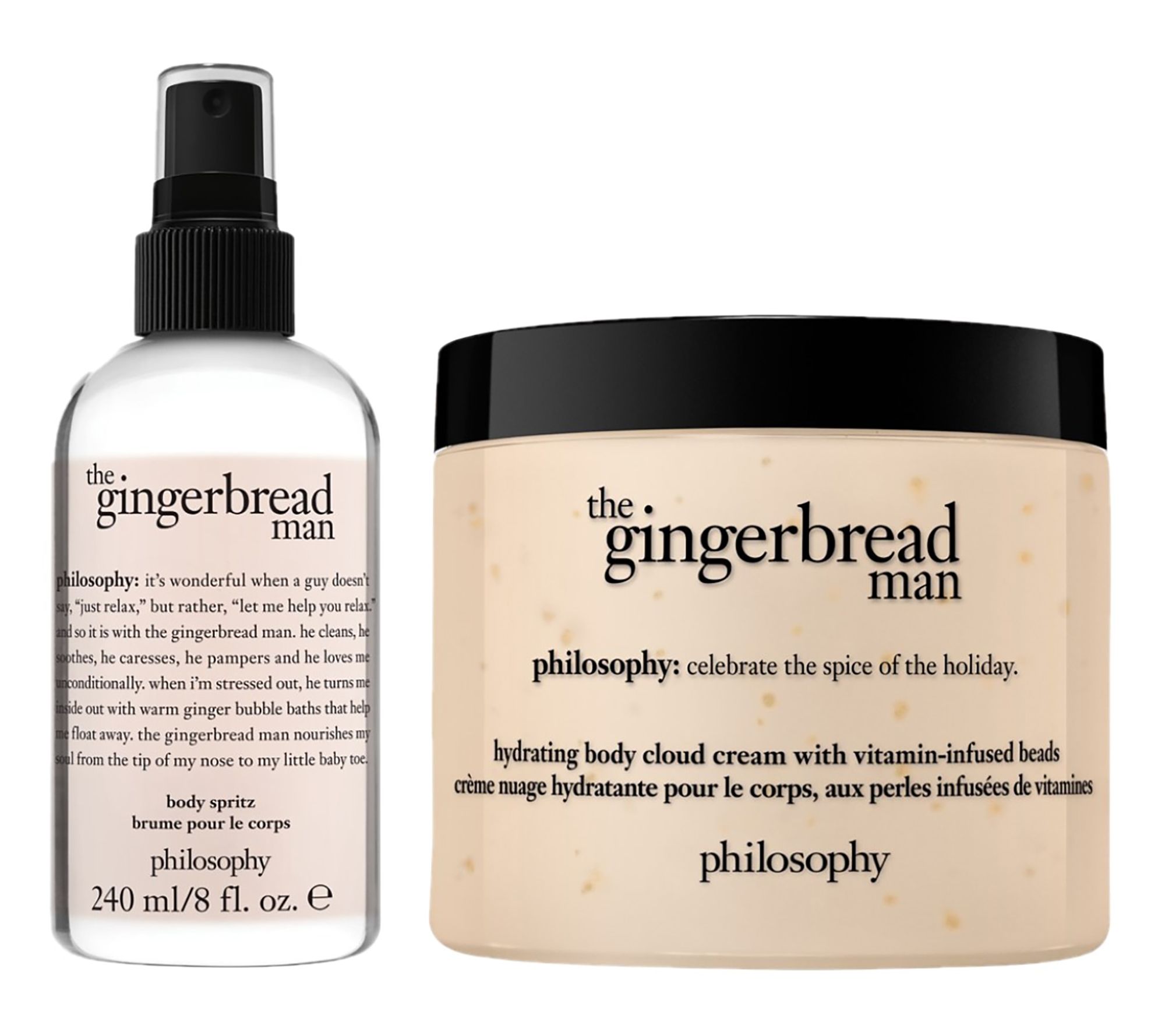 philosophy gingerbread man moisturize & spritz duo