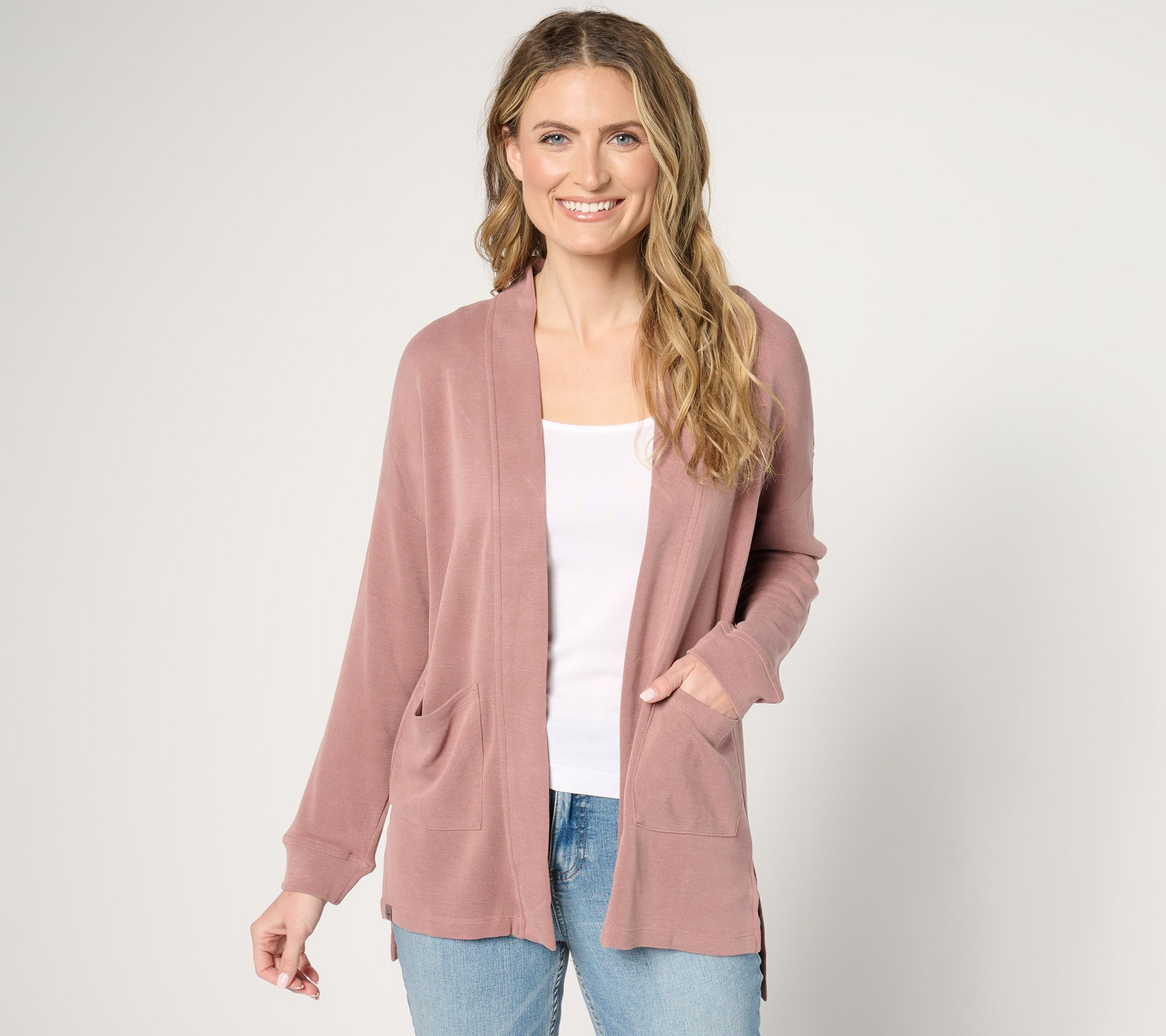 "As Is" Barefoot Dreams Sand Washed Knit Cardi