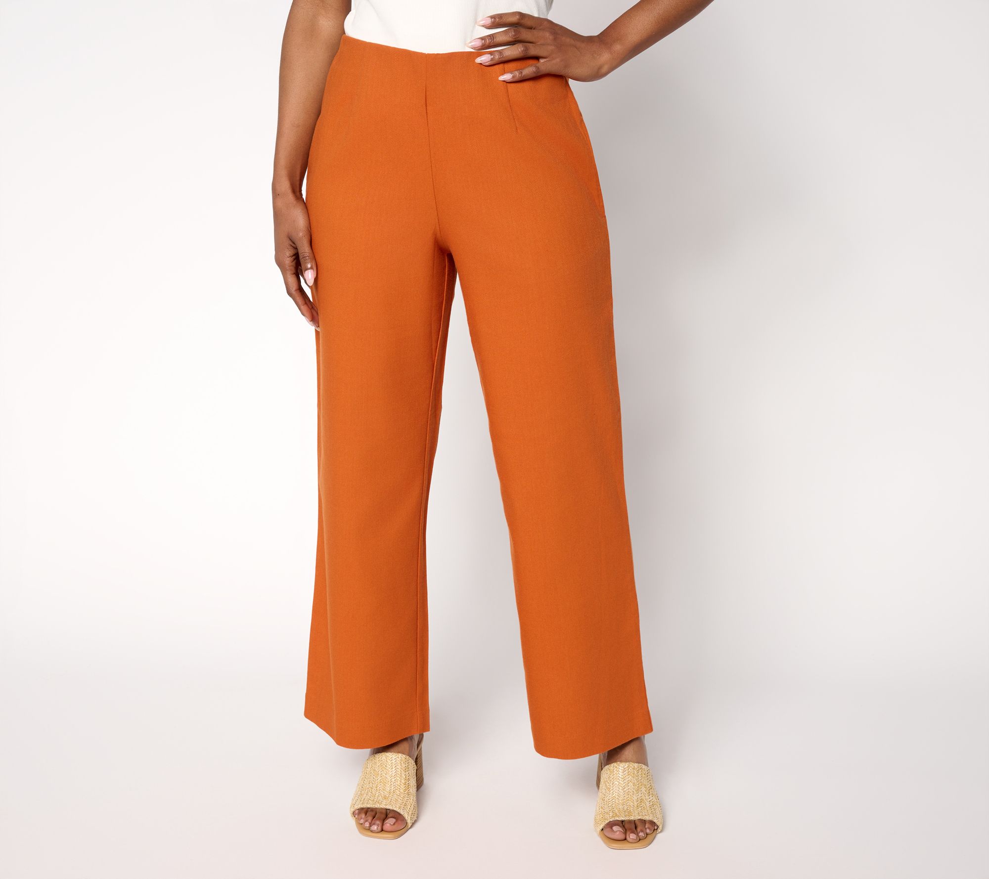 Me by Jennie Garth Petite Oasis Pull On Twill Pants