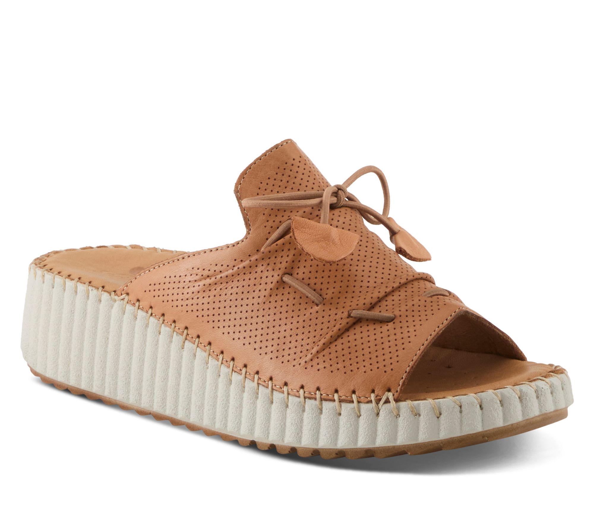 Spring Step Leather Slide Sandals - Nevelle
