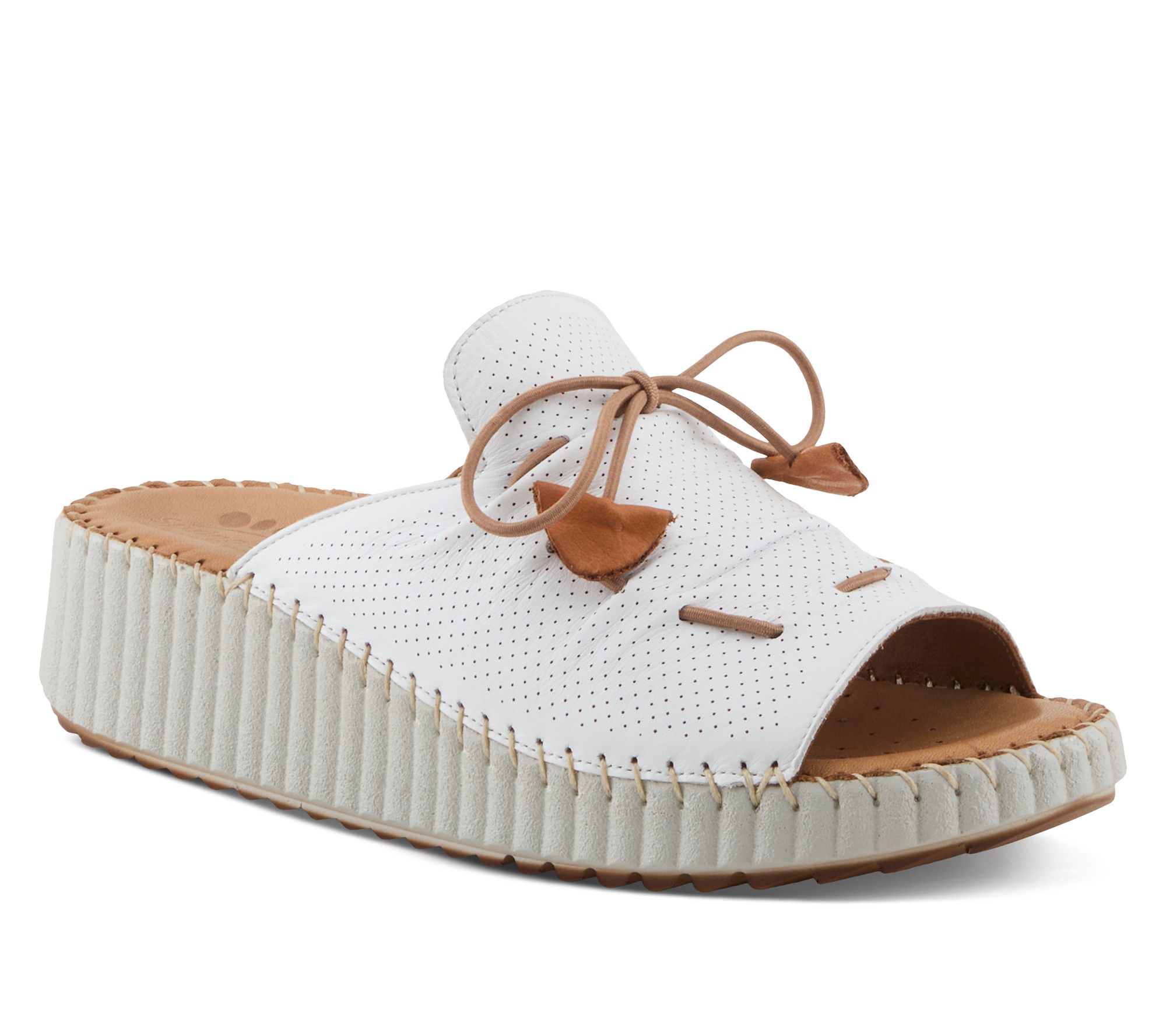 Spring Step Leather Slide Sandals - Nevelle