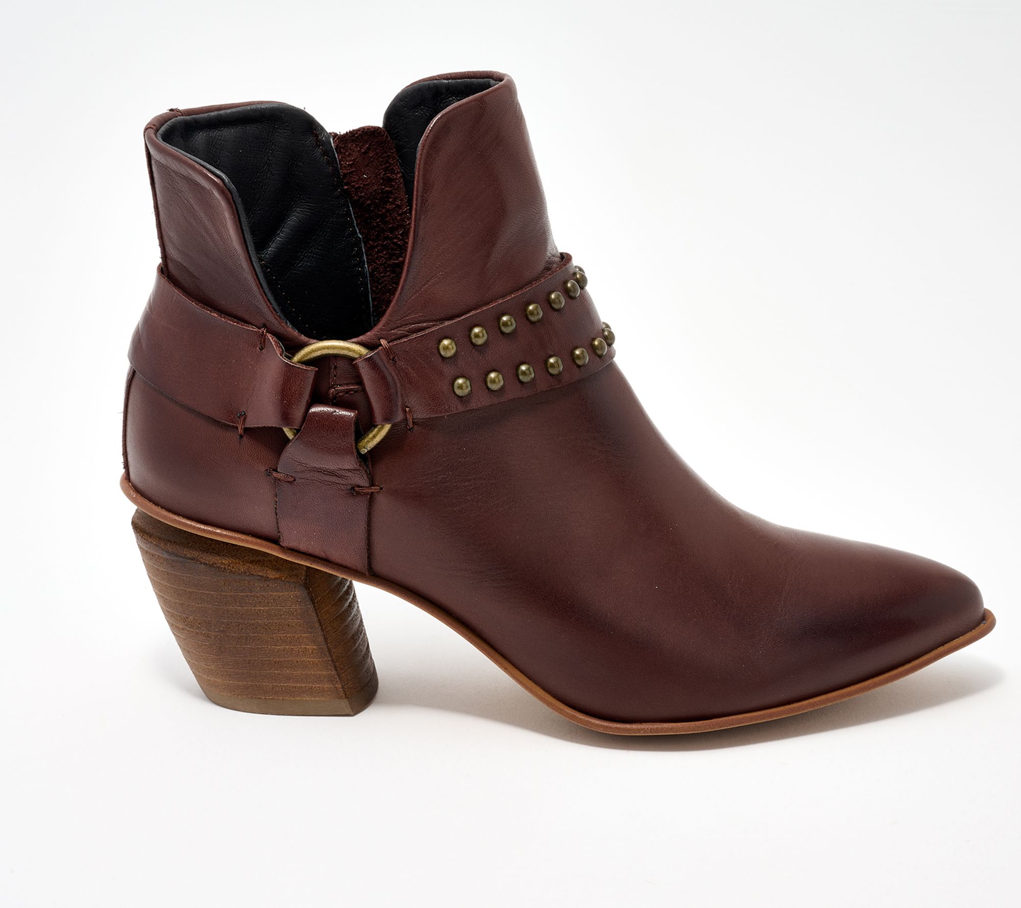 Miz Mooz Leather Heeled Ankle Boots - Jayda - QVC.com