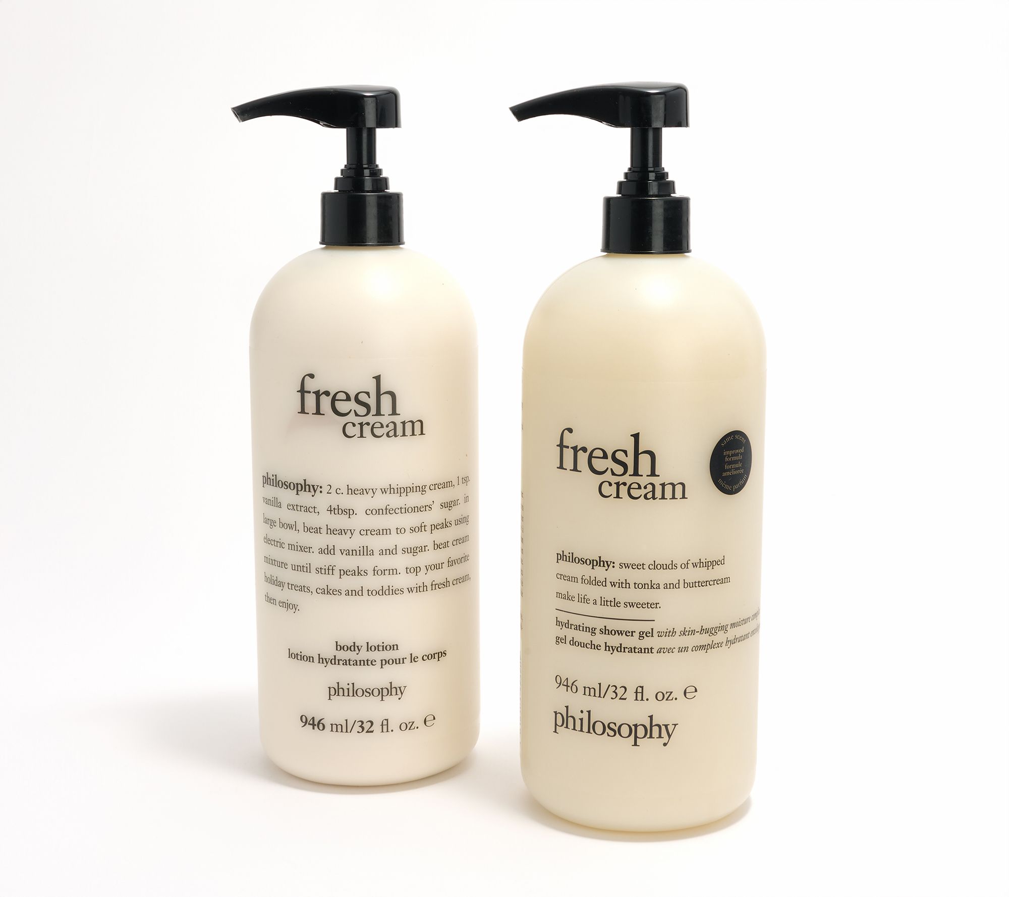 philosophy super-size shower gel and body lotion body care set